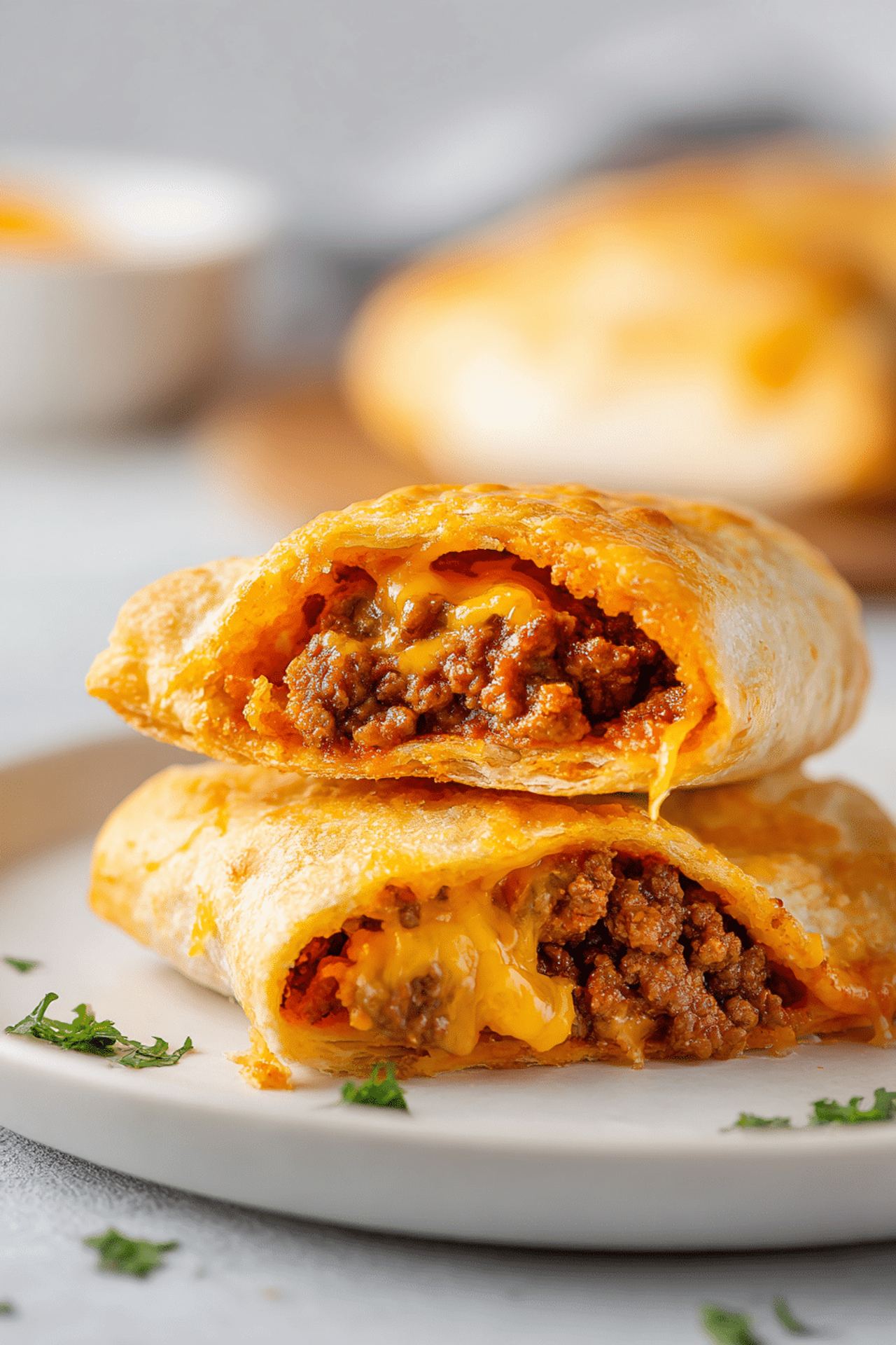 Cheesy Beef Taco Pockets