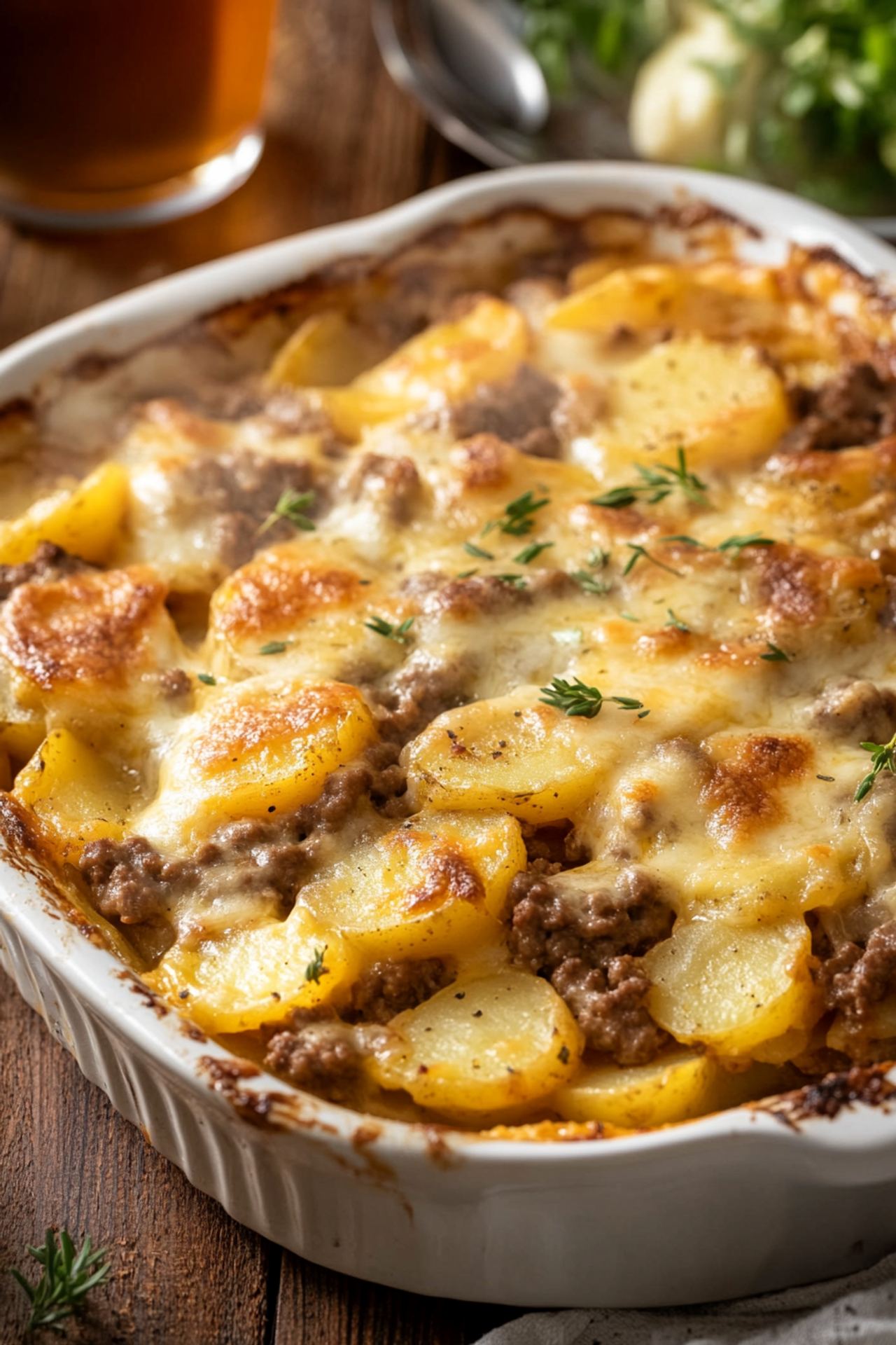 Cheesy Hamburger Potato Casserole