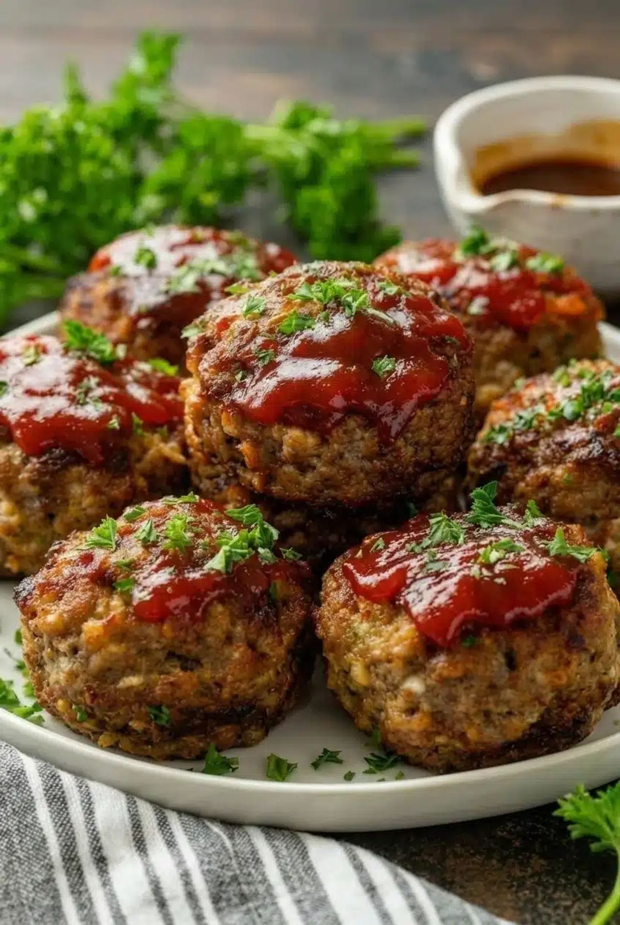 Cheesy Stuffed Meatloaf Bites