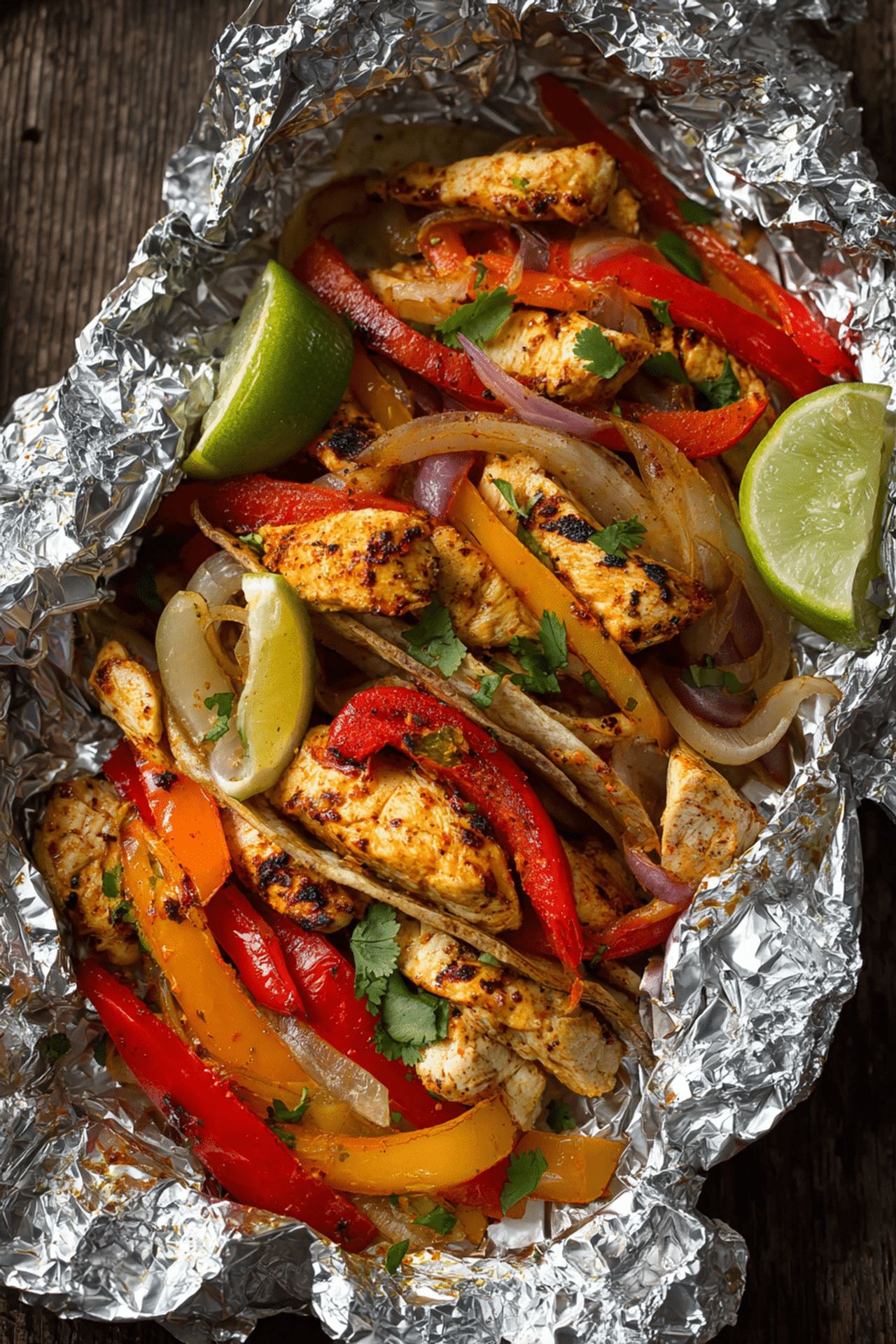 Chicken Fajita Foil Packets