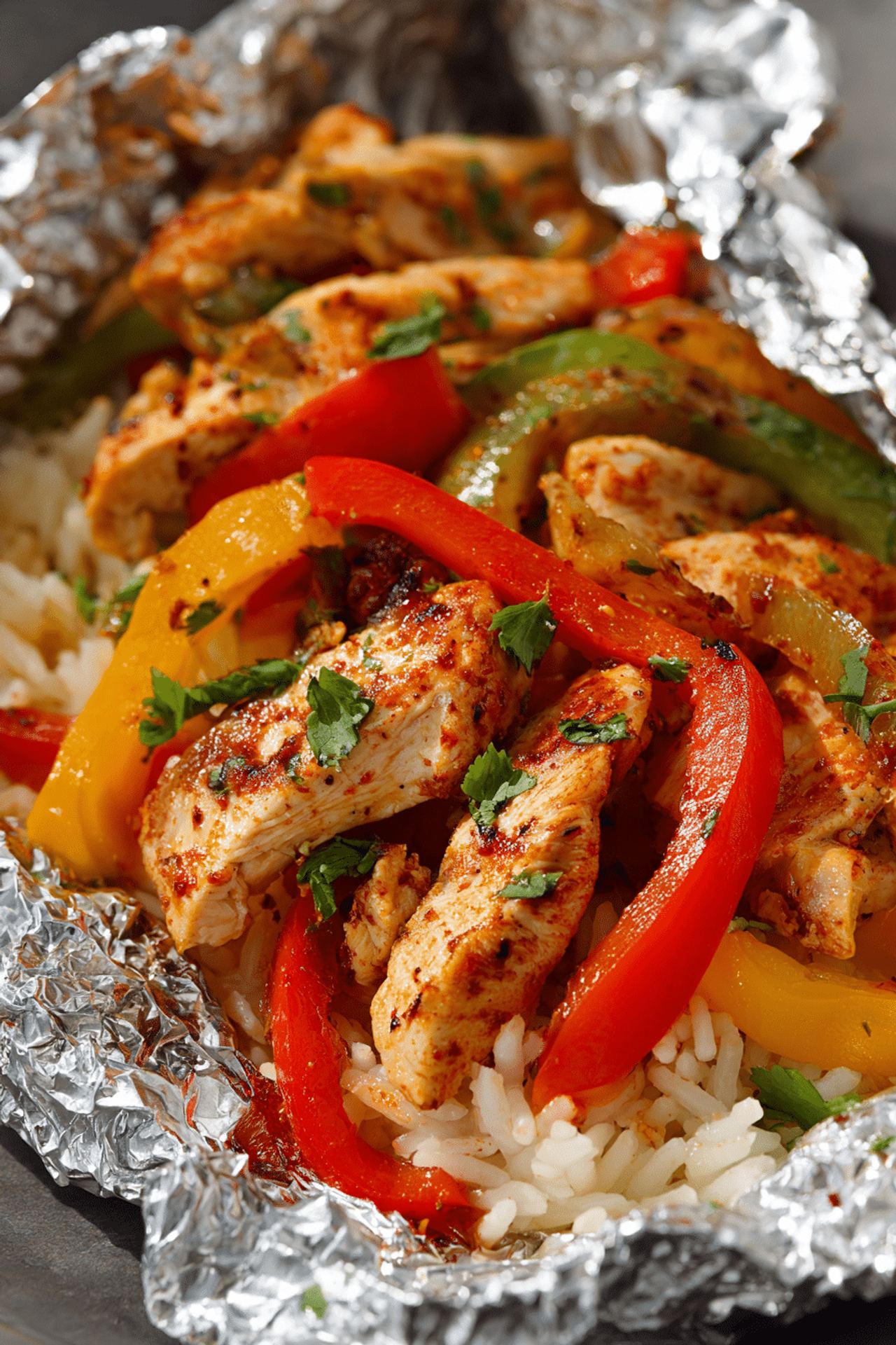 Chicken Fajita Foil Packets