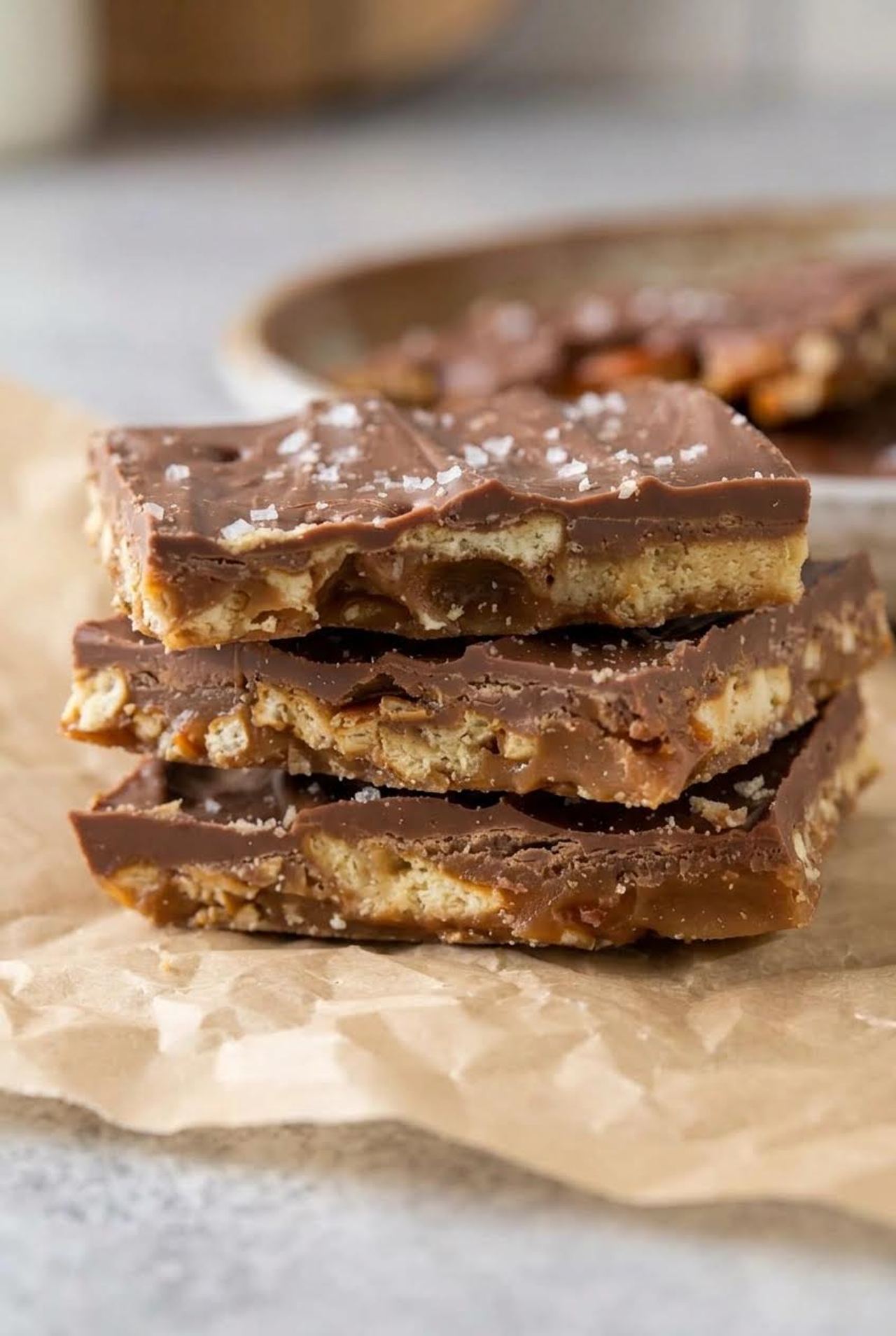 Chocolate Caramel Pretzel Bars