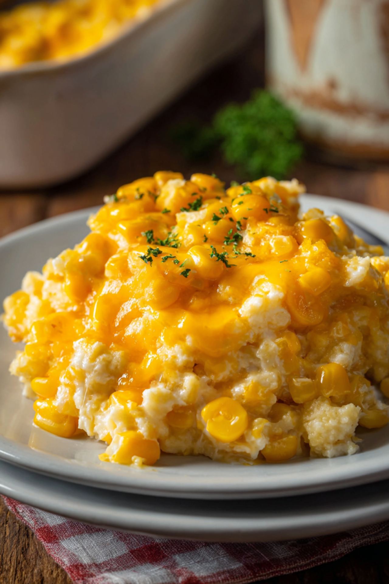 Cream Cheese Corn Casserole