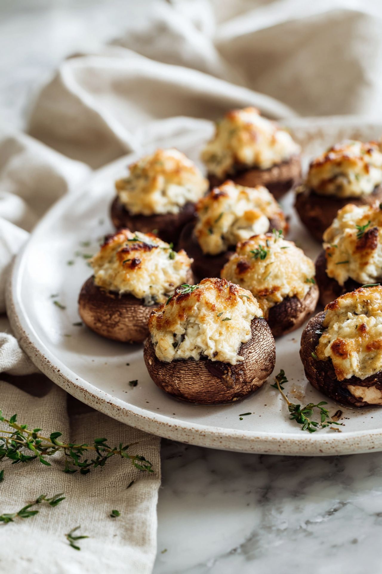 Cream Cheese Stuffed Mushrooms