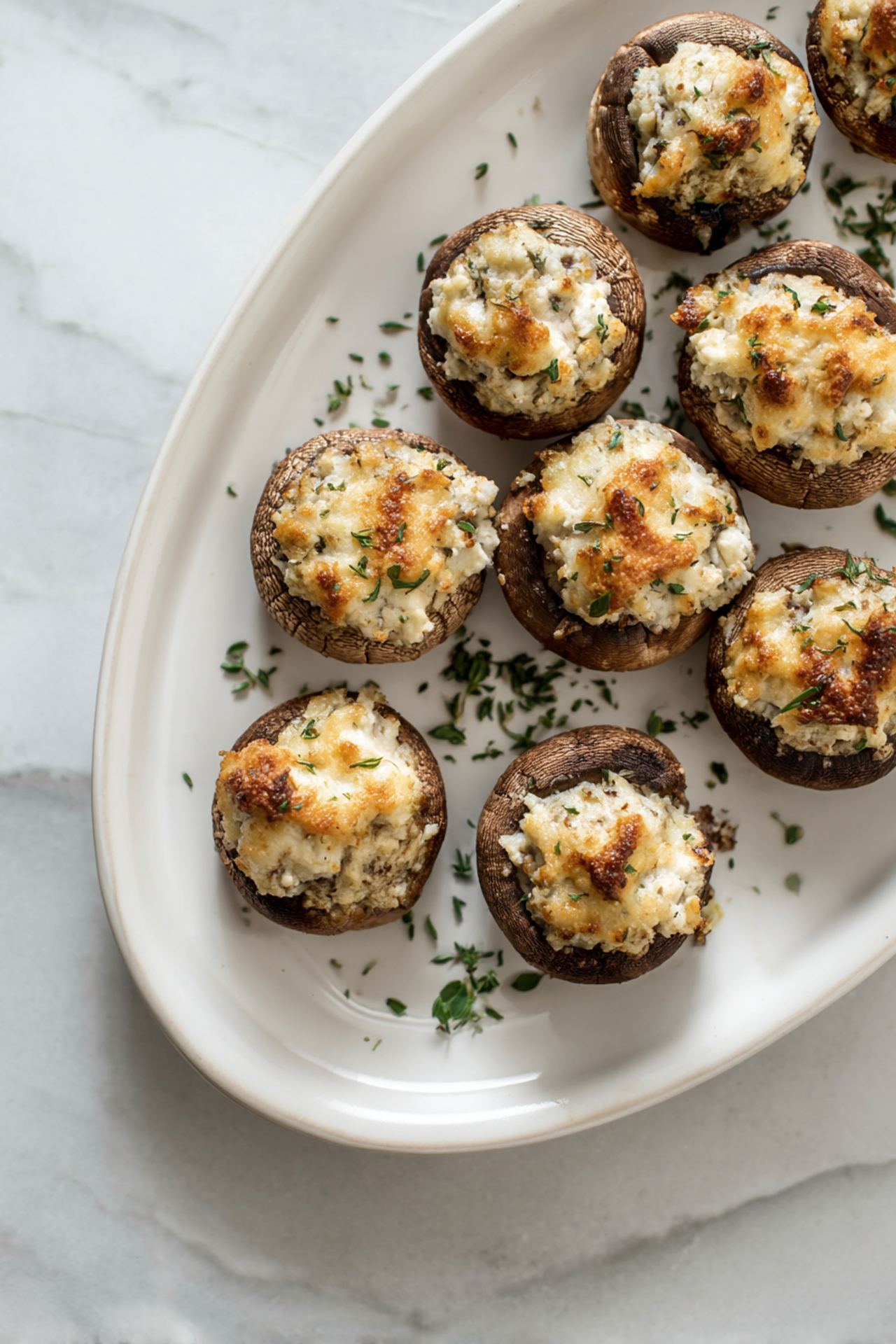Cream Cheese Stuffed Mushrooms