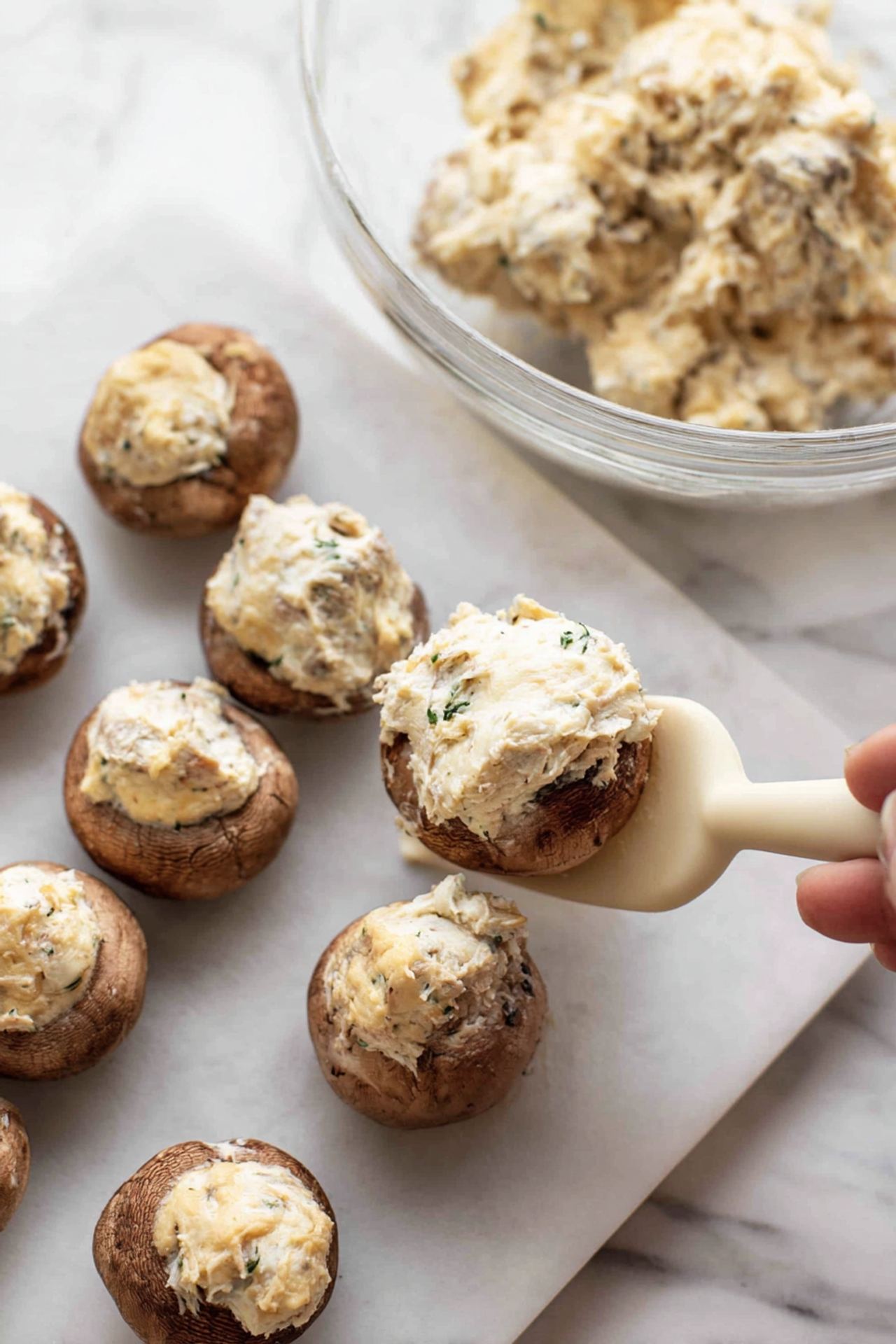 Cream Cheese Stuffed Mushrooms