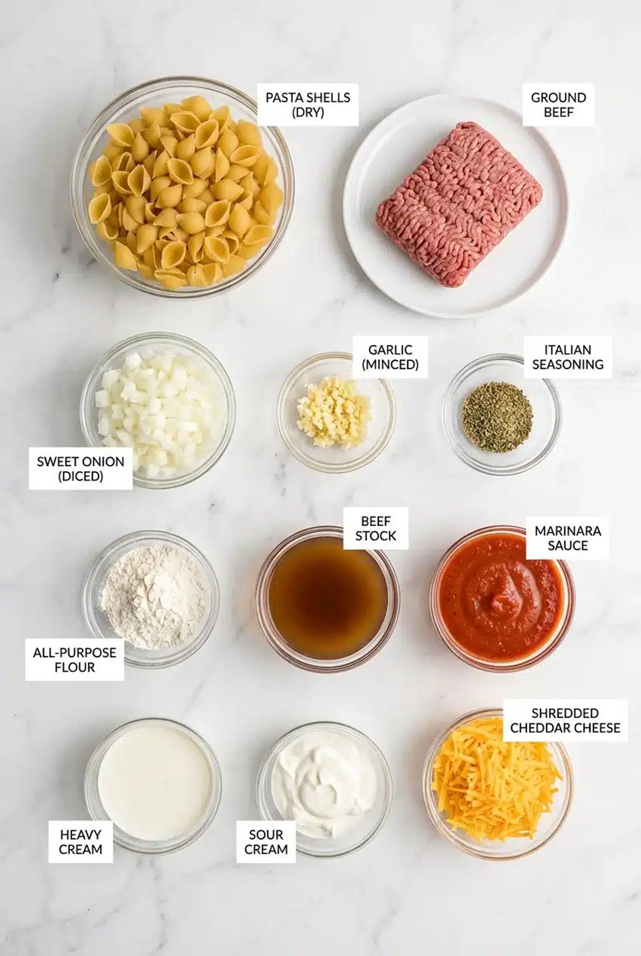 Creamy Beef and Shells
