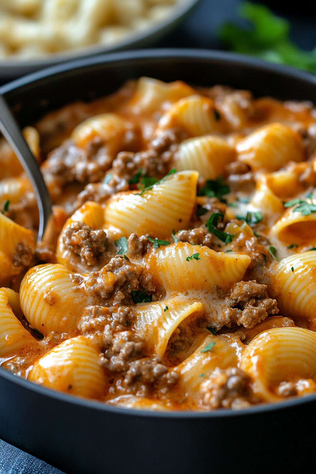 Creamy Beef and Shells