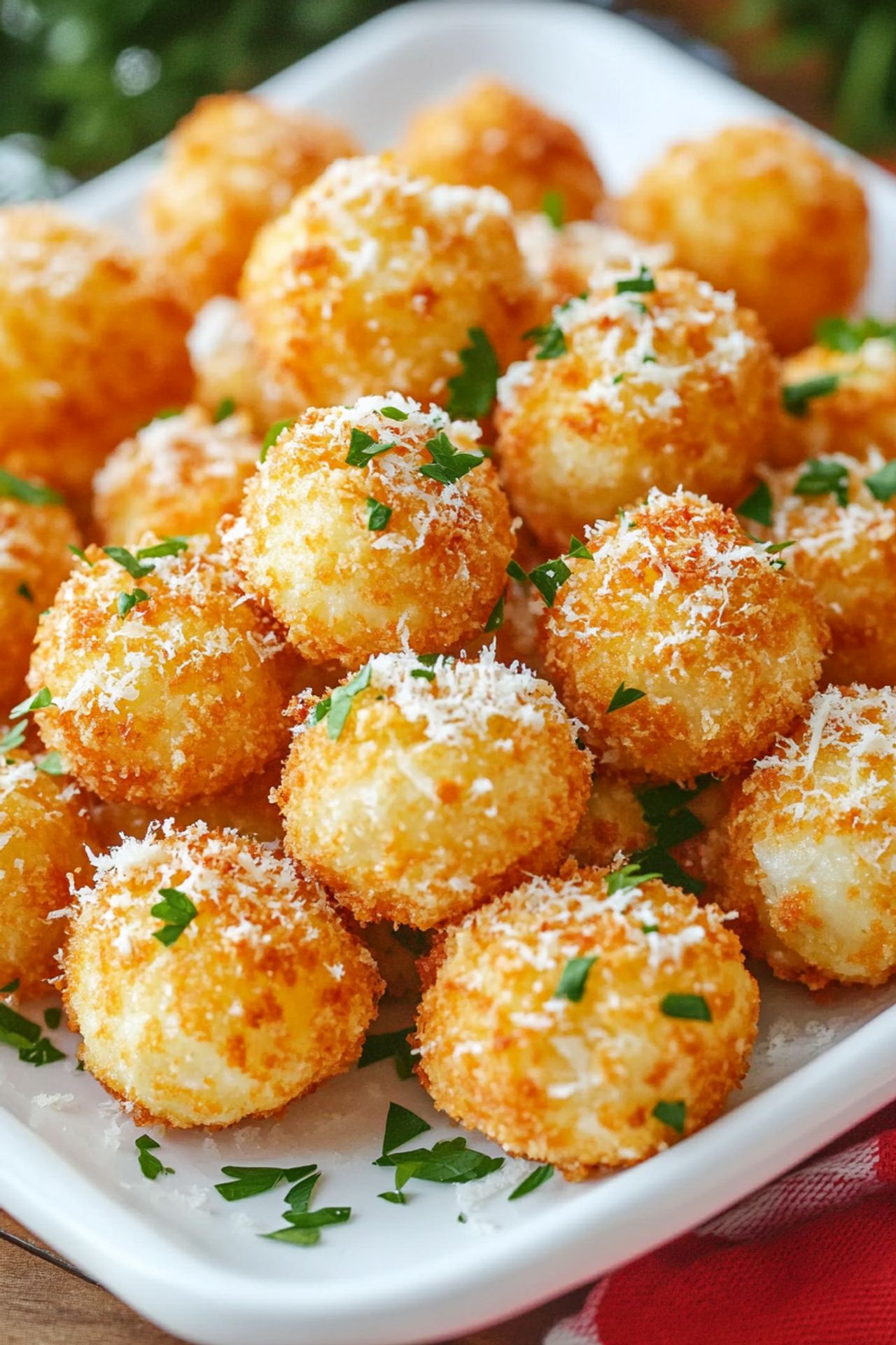 Crispy Cheesy Cauliflower Bites