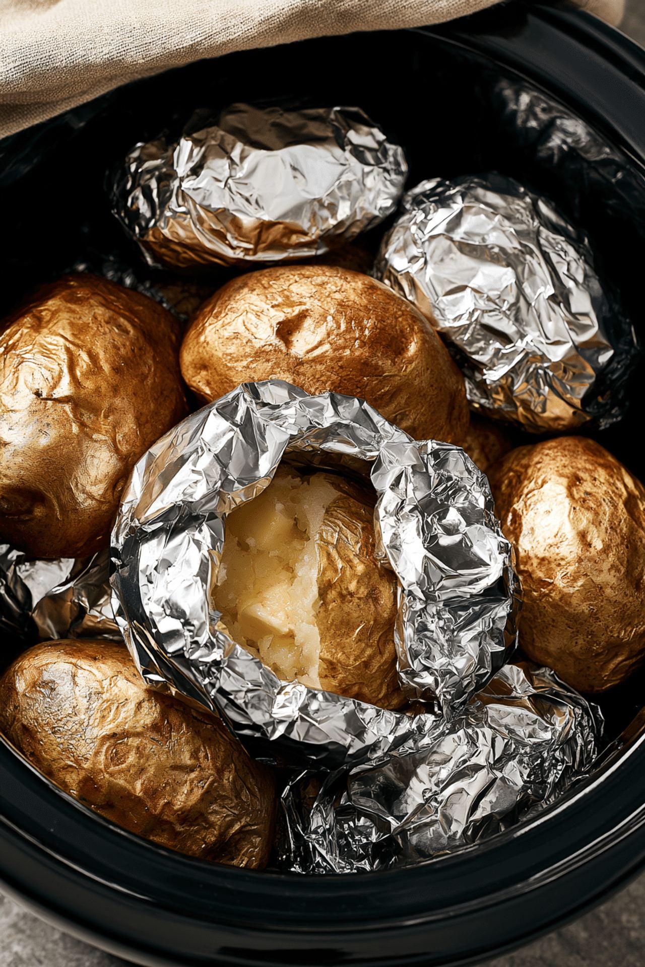 Crock Pot Baked Potatoes