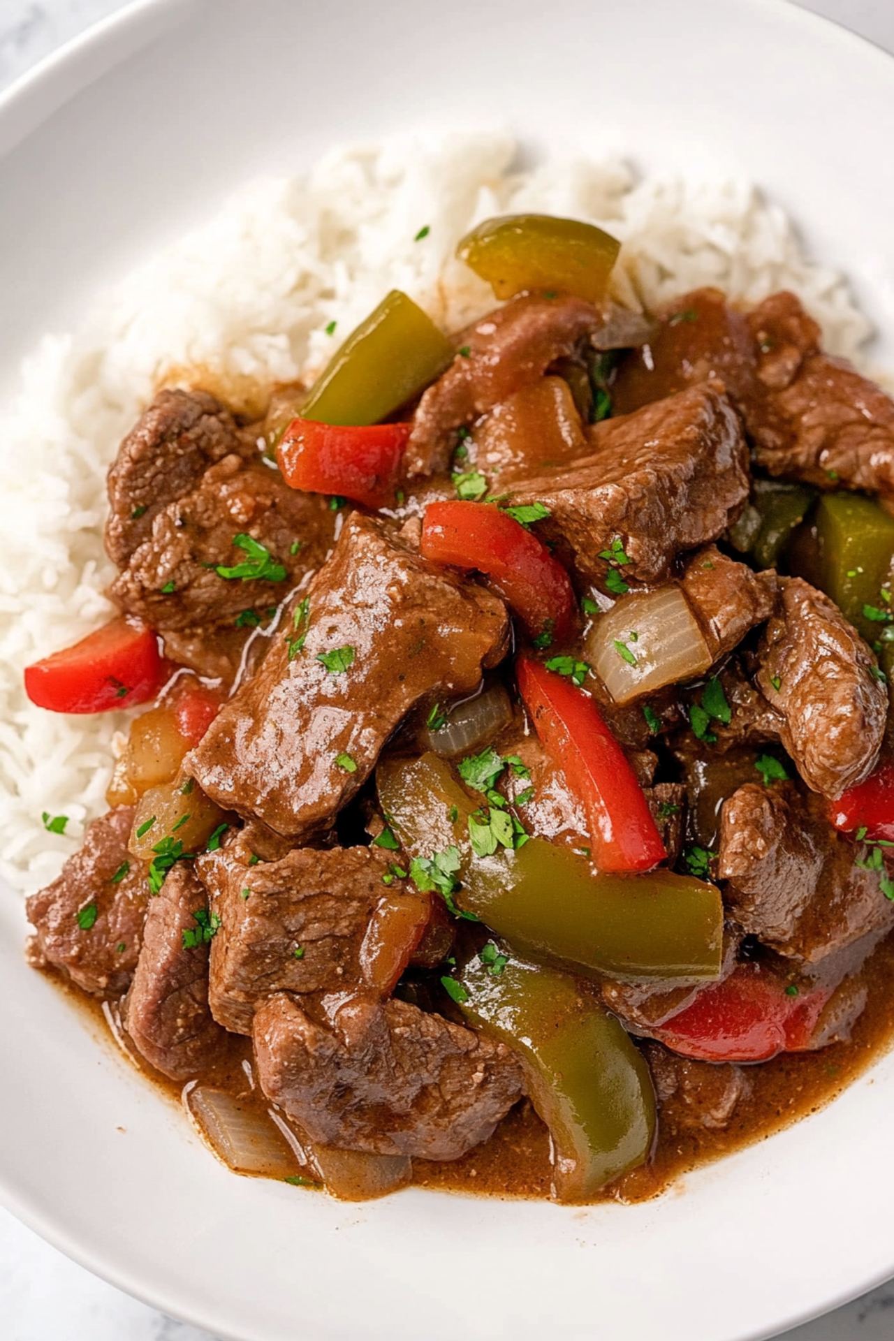Crock Pot Pepper Steak