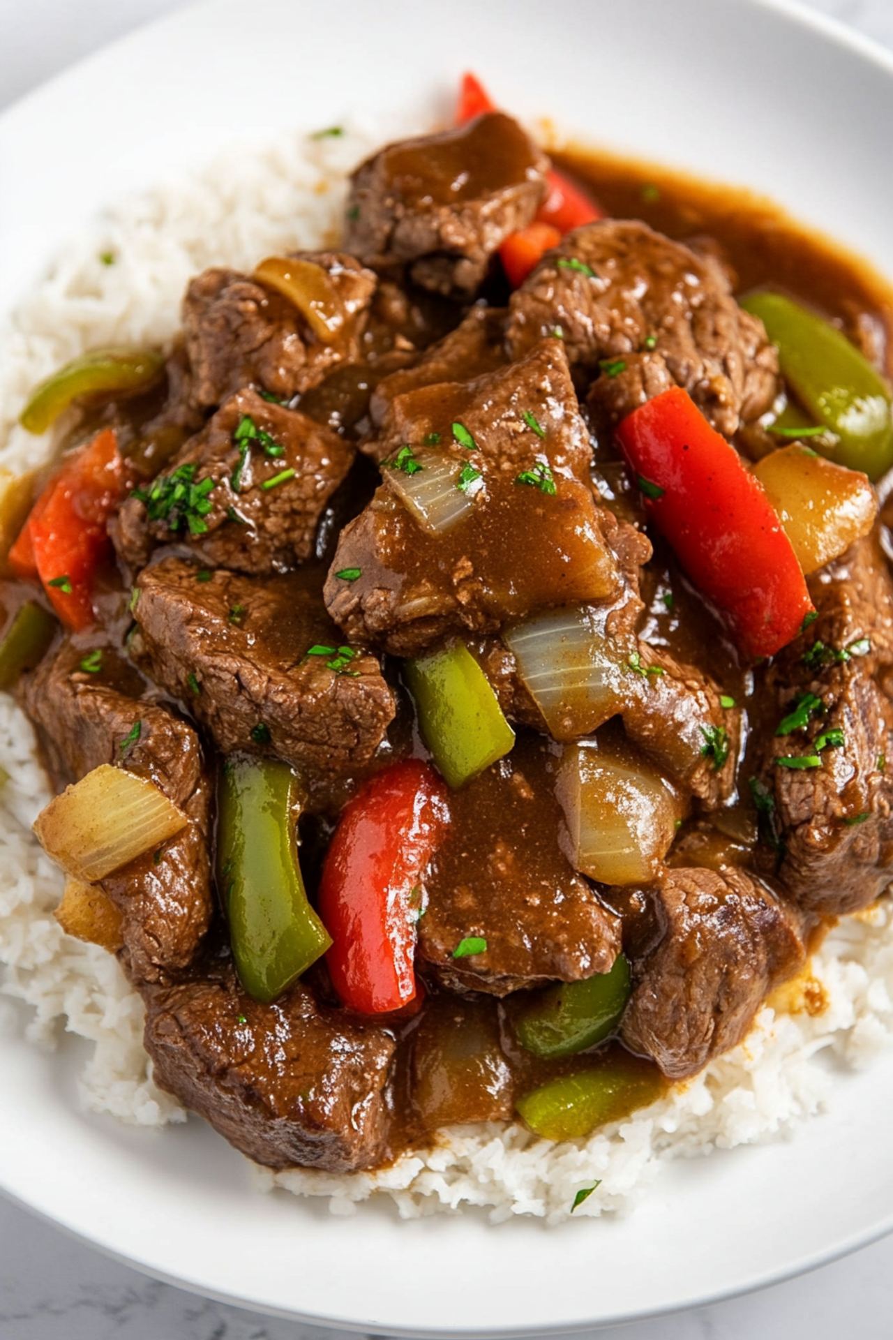 Crock Pot Pepper Steak
