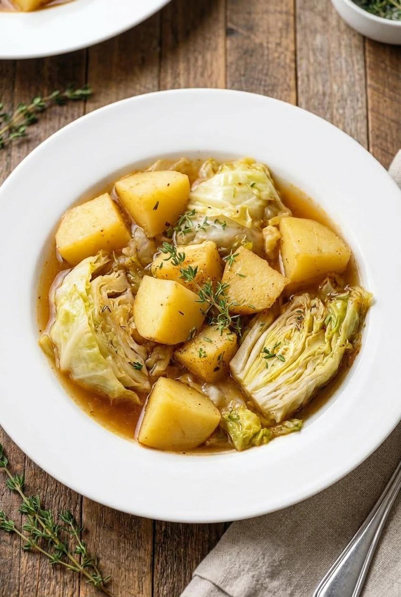 Crockpot 4-Ingredient Cabbage and Potatoes