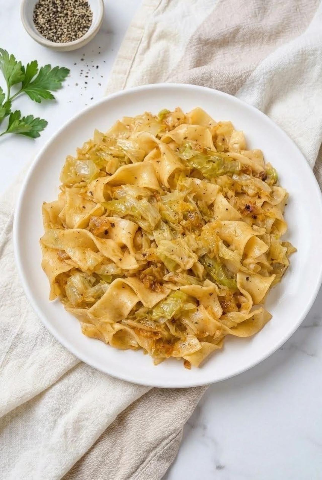 Crockpot Cabbage and Noodles (4 Ingredients)