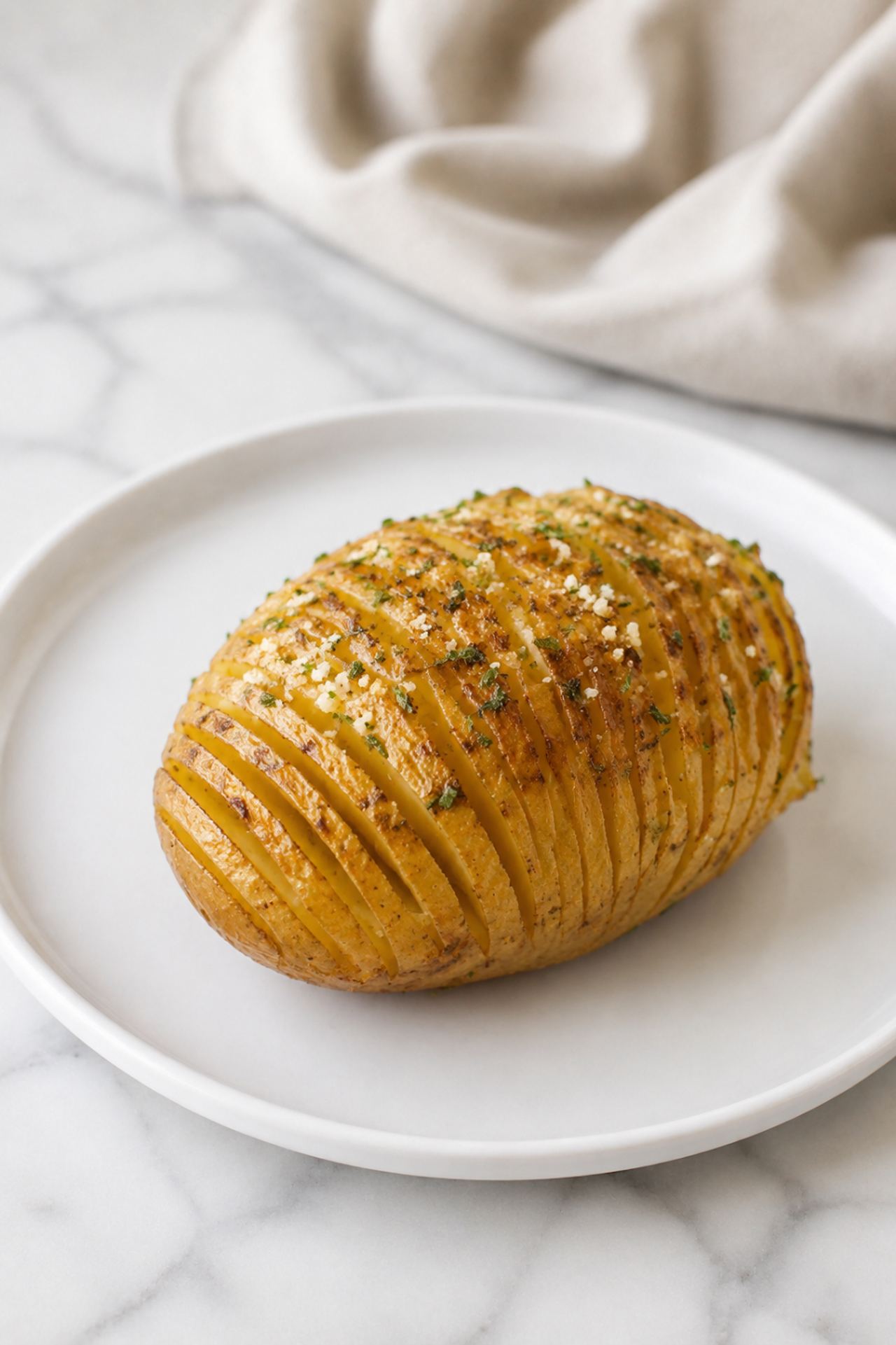 Crockpot Hasselback Potatoes