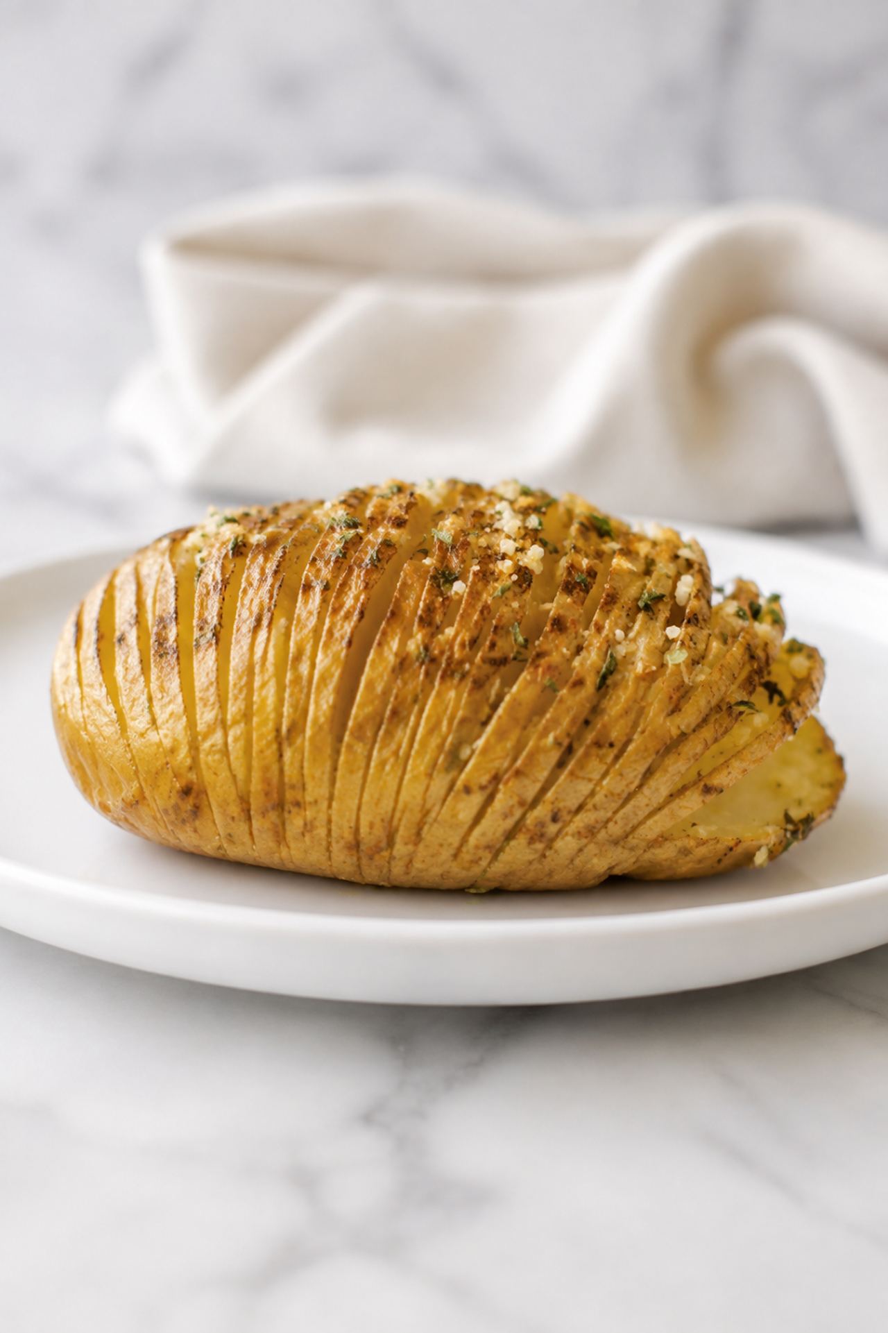 Crockpot Hasselback Potatoes