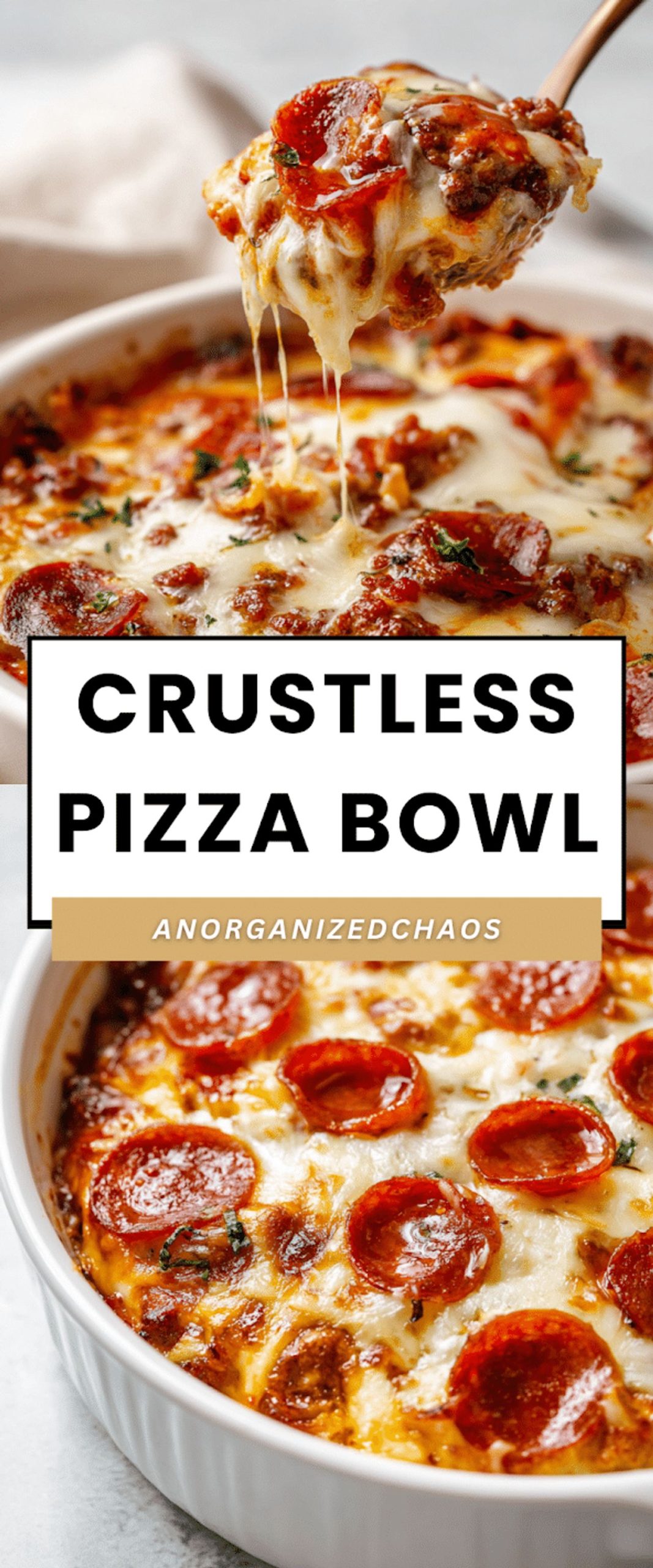 Crustless Pizza Bowl