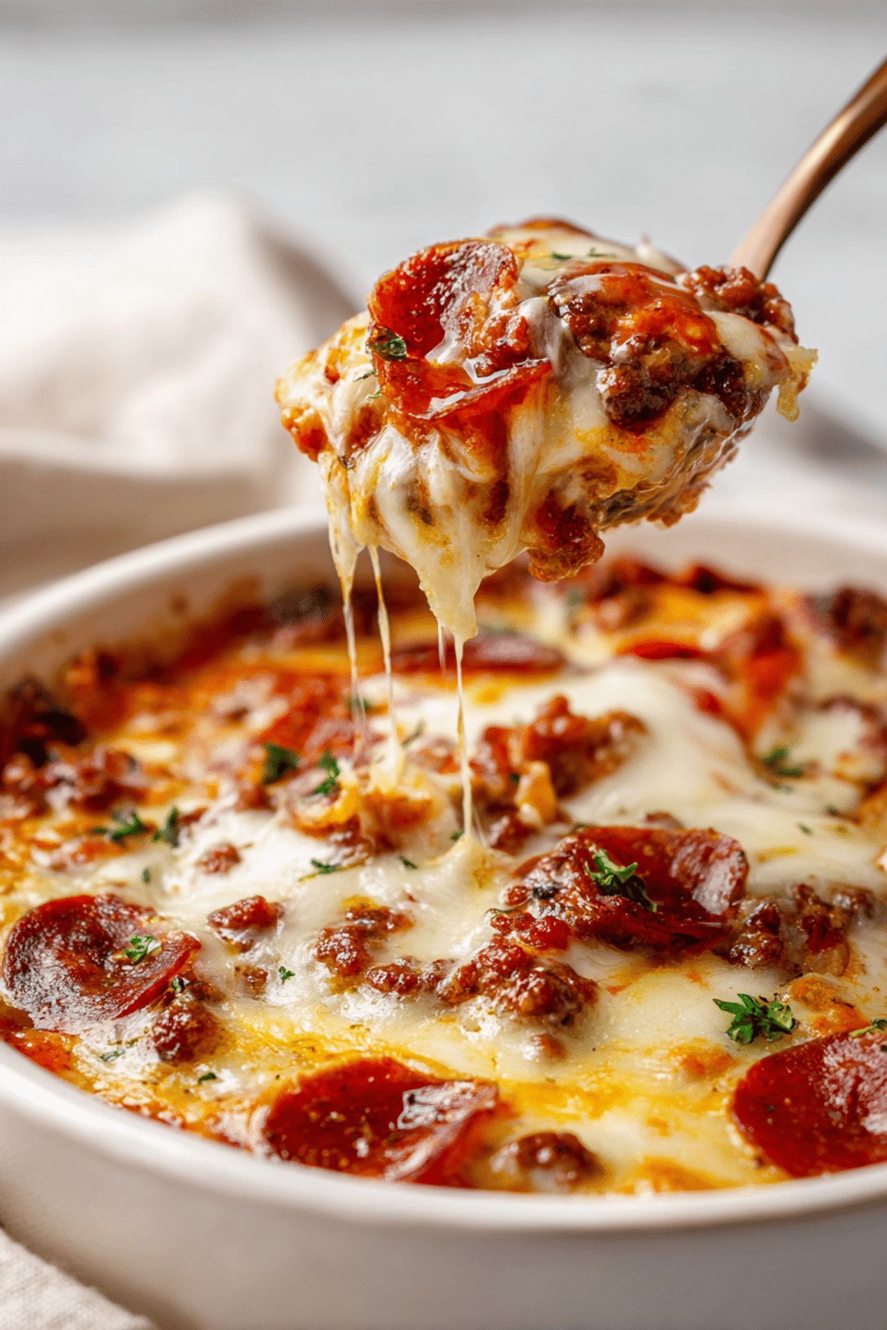 Crustless Pizza Bowl