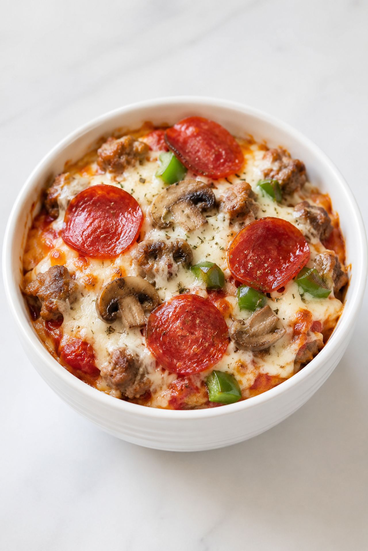 Crustless Pizza Bowl