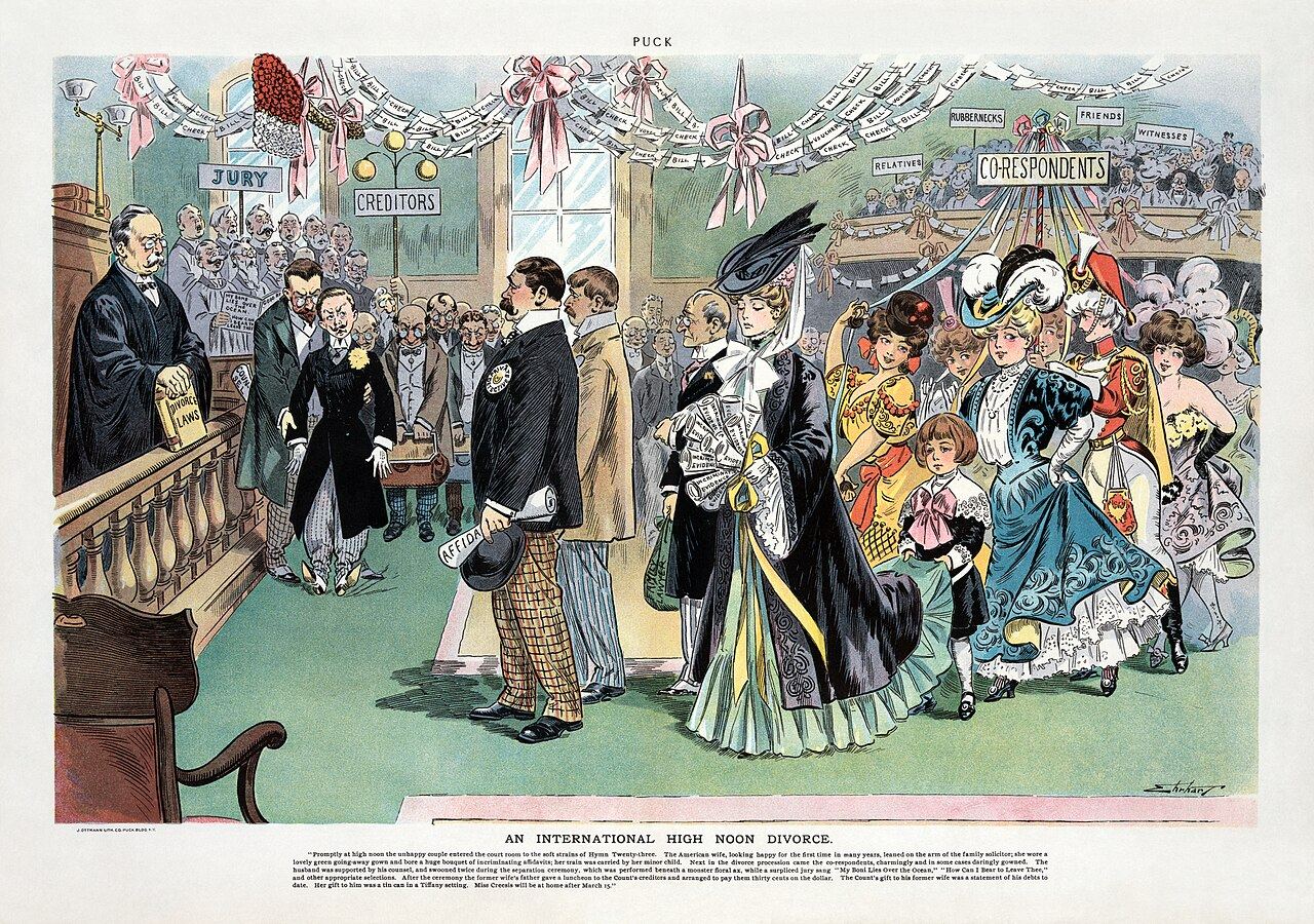 Samuel D. Ehrhart - An International High Noon Divorce (1906)