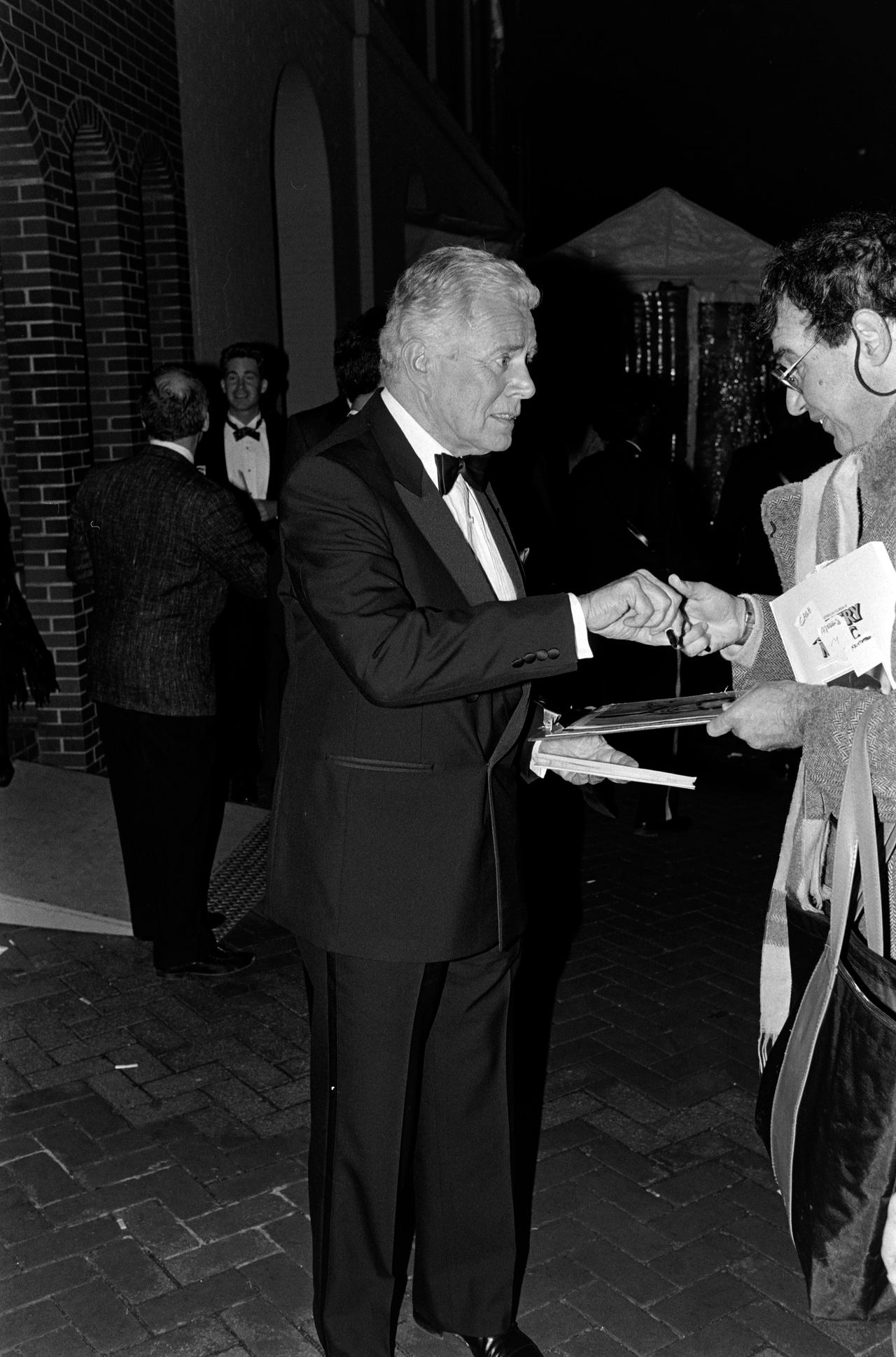 John Forsythe at an event at Ford's Theatre in Washington, D.C. on March 25, 1990. | Source: Getty Images