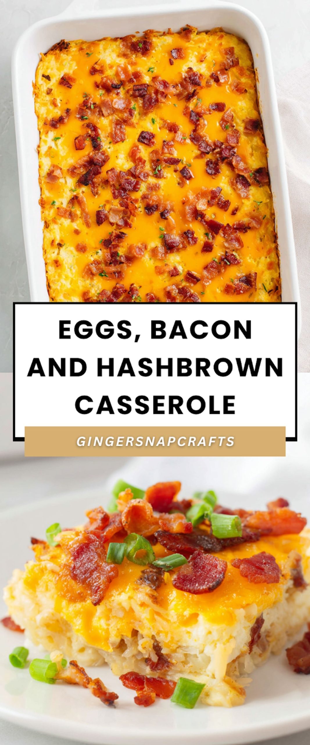 Eggs, Bacon and Hashbrown Casserole