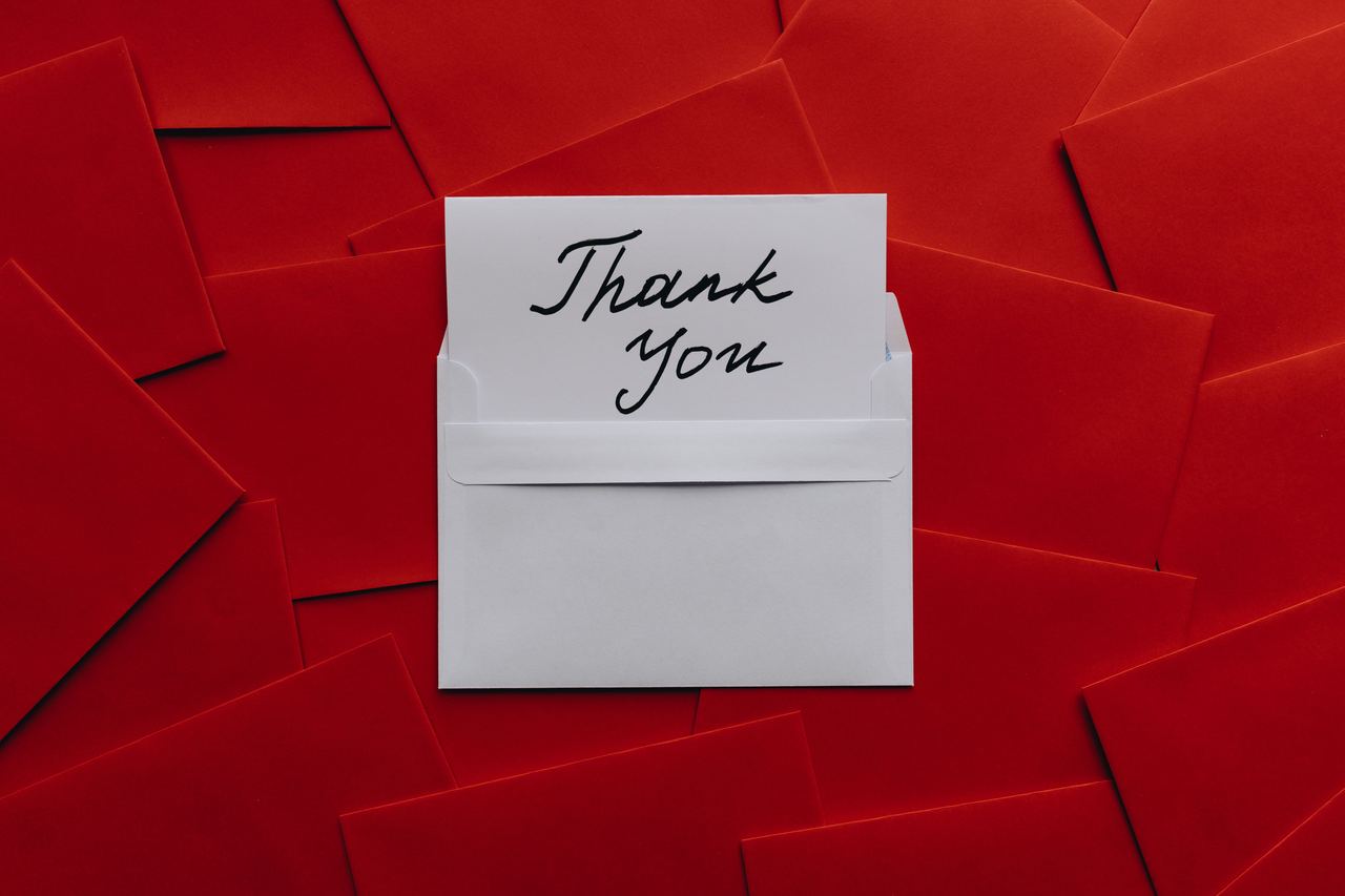 A 'thank you' letter | Source: Pexels