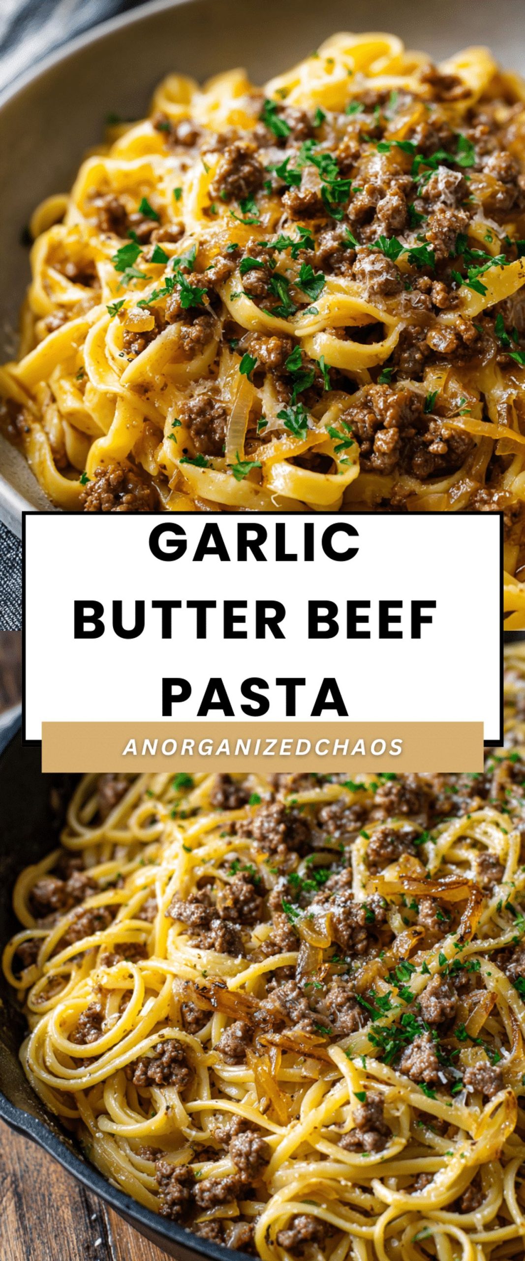 Garlic Butter Beef Pasta