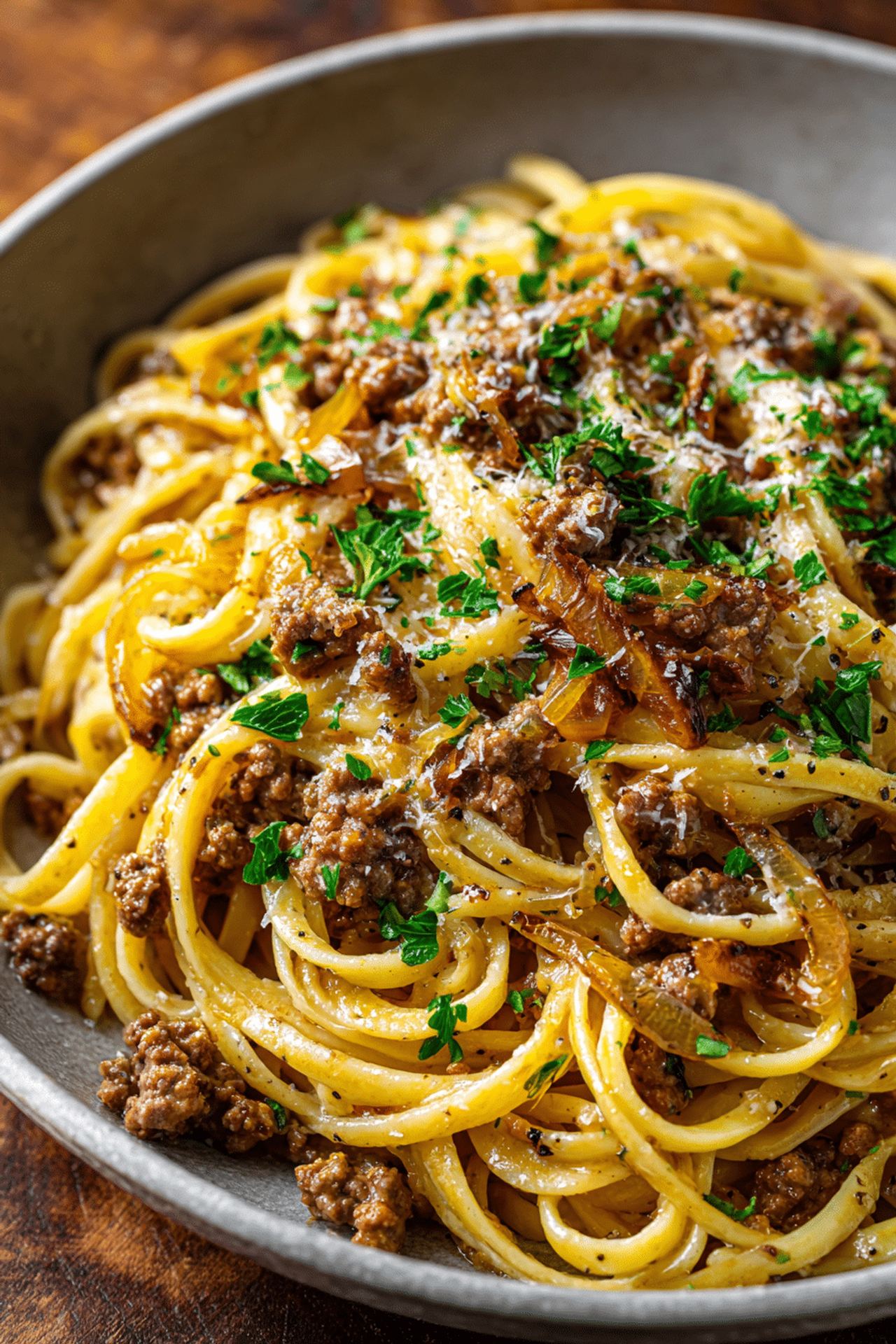 Garlic Butter Beef Pasta