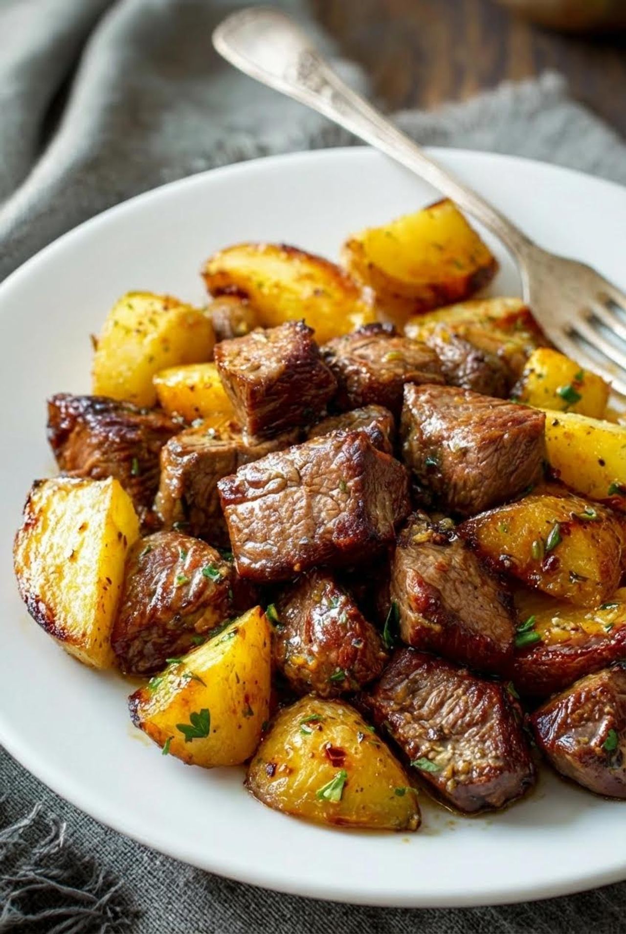 Garlic Butter Steak And Potatoes