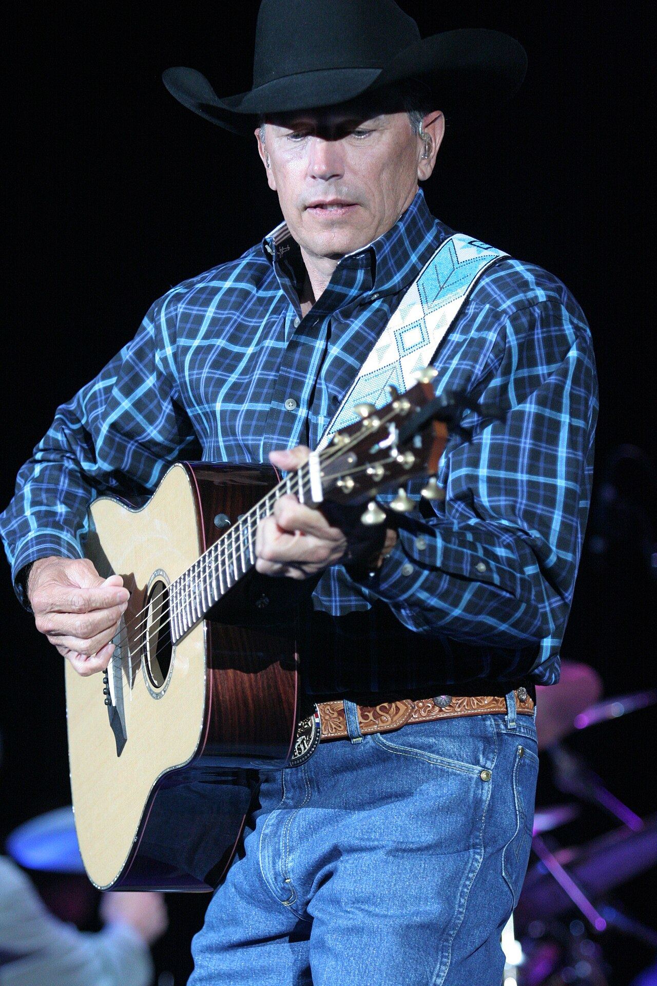 George Strait on stage