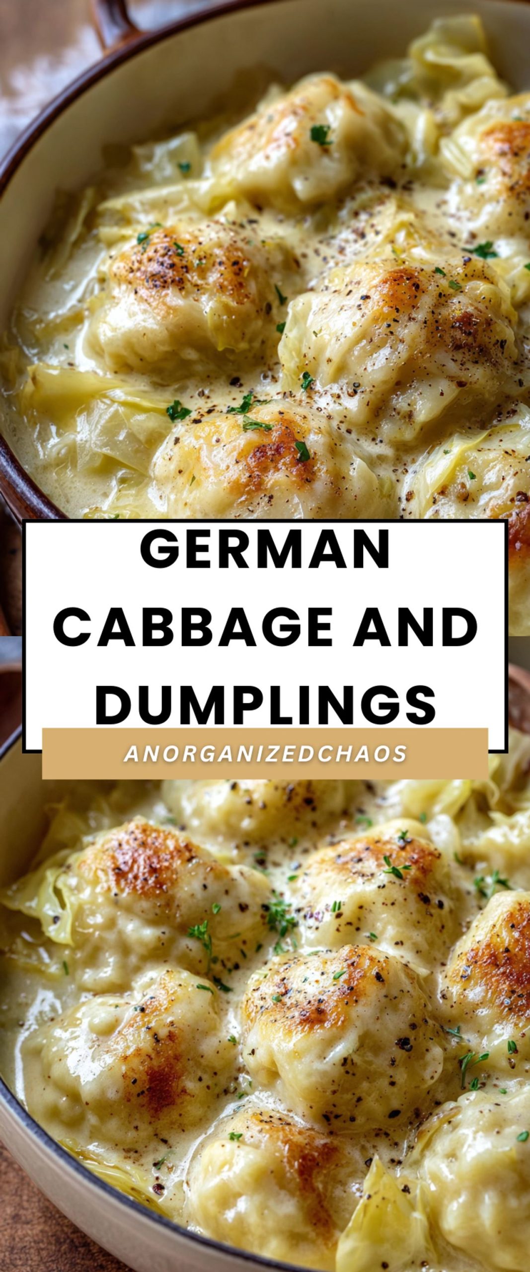 German Cabbage and Dumplings