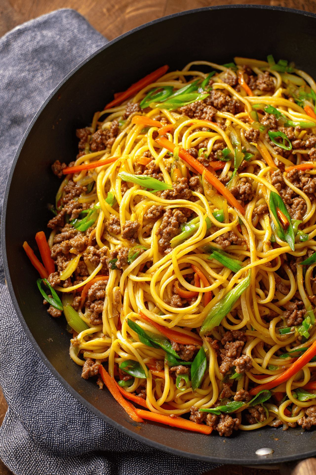 Ground Beef Lo Mein