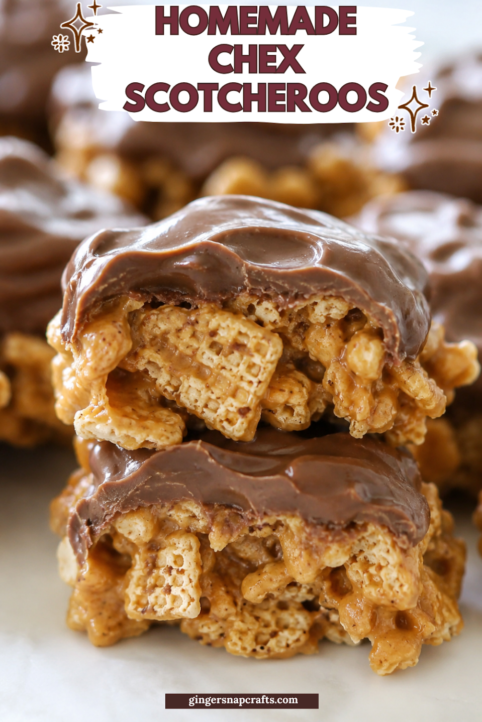 Homemade Chex Scotcheroos