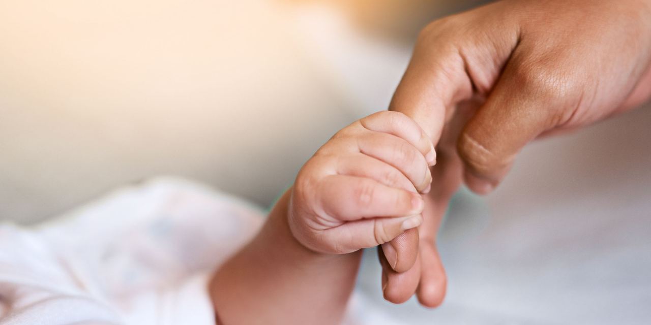 A newborn's hand holding fingers | Source: Shutterstock