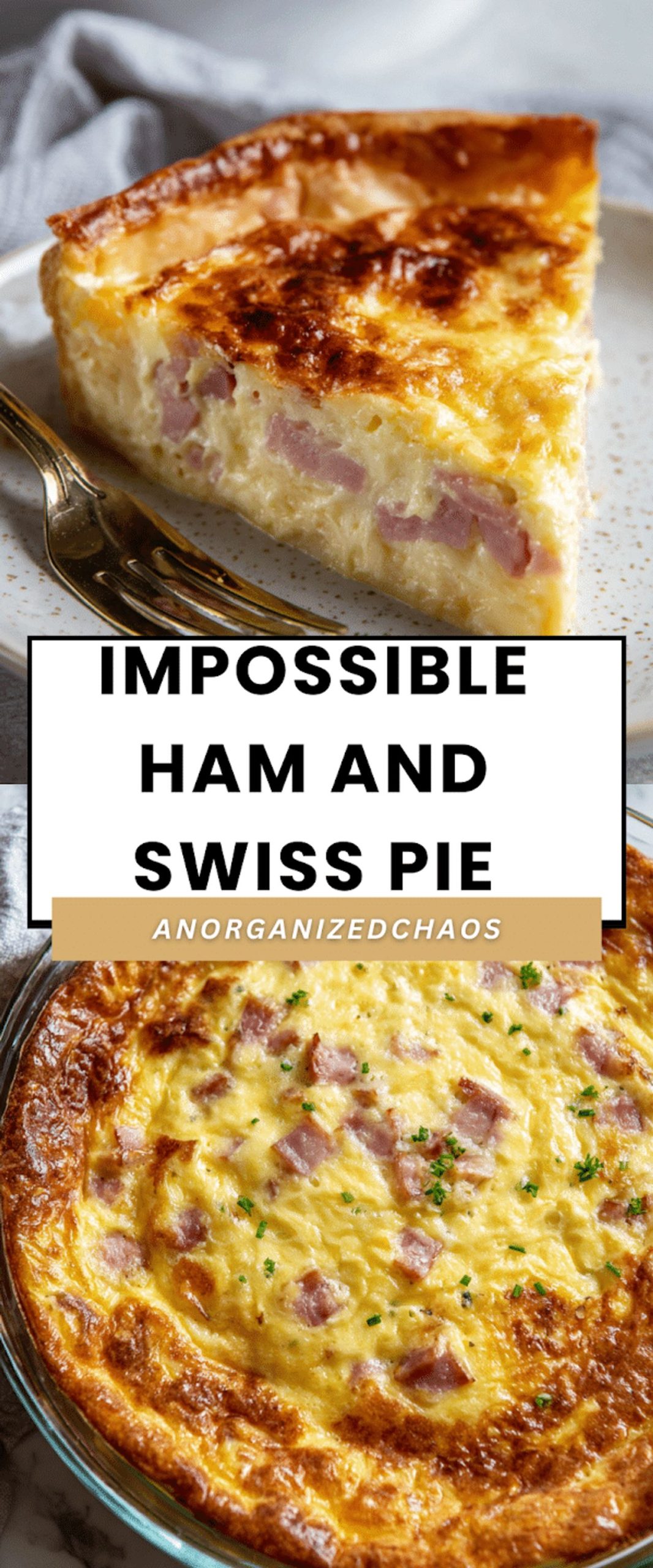 Impossible Ham And Swiss Pie