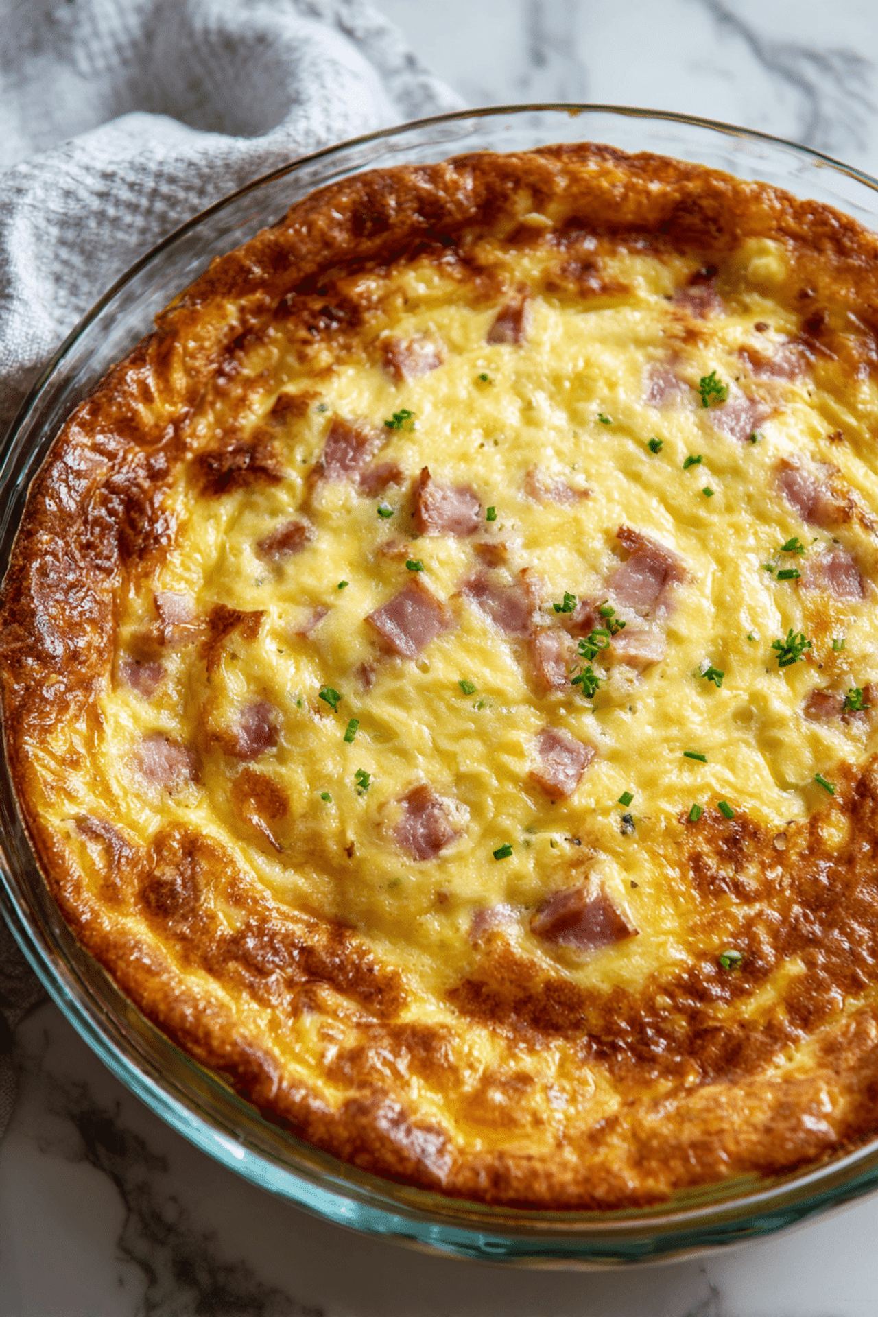 Impossible Ham And Swiss Pie