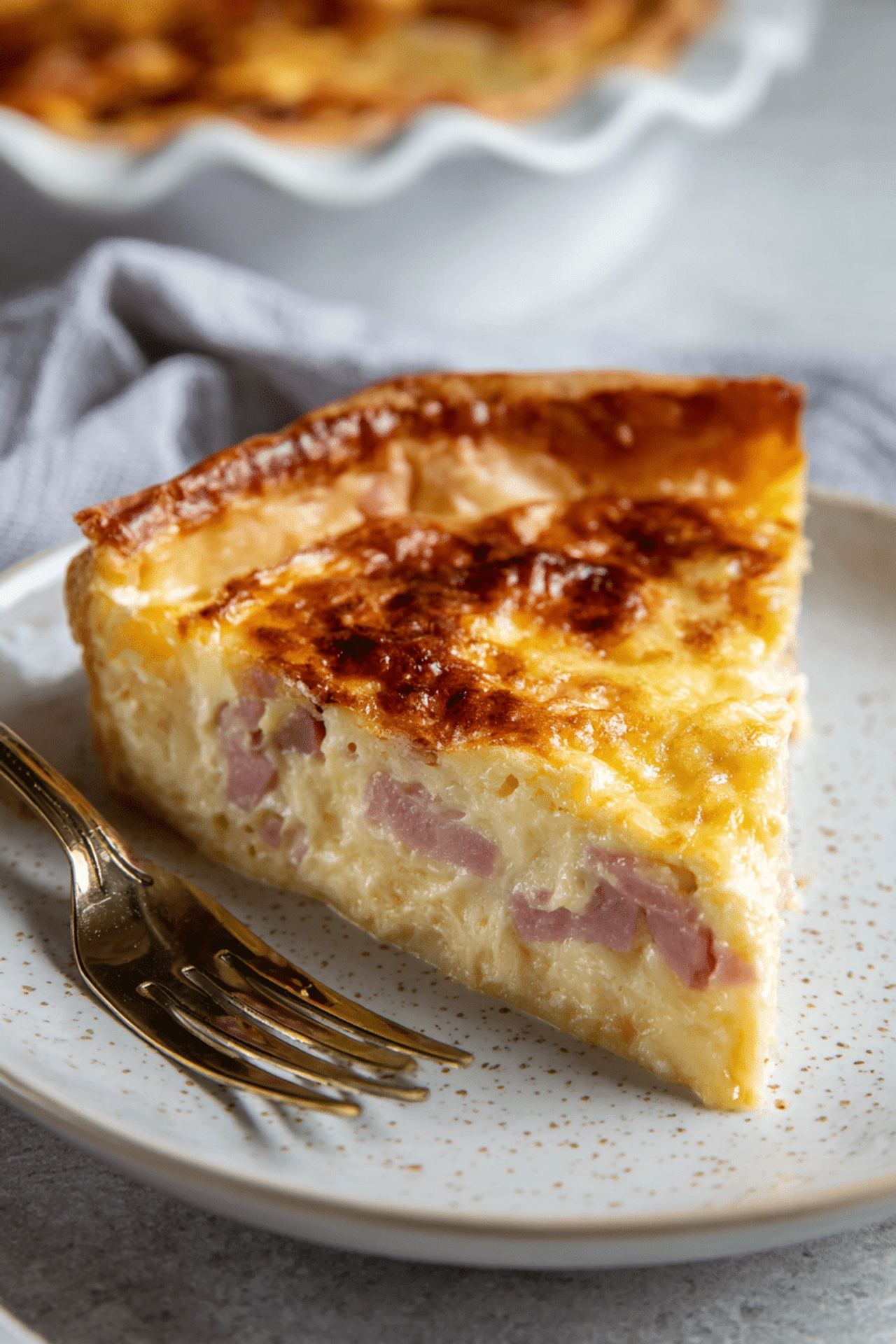 Impossible Ham And Swiss Pie