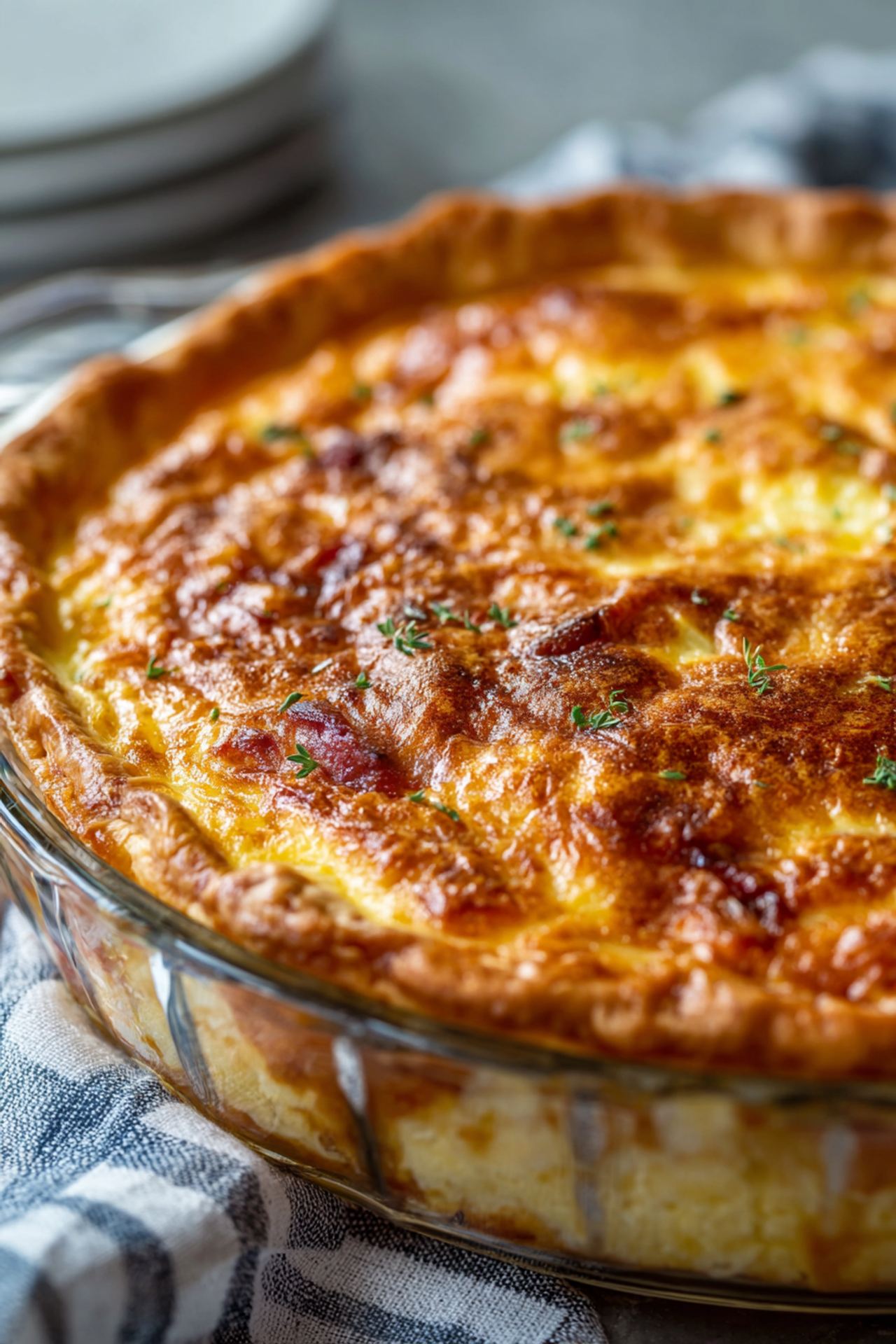 Impossible Ham And Swiss Pie