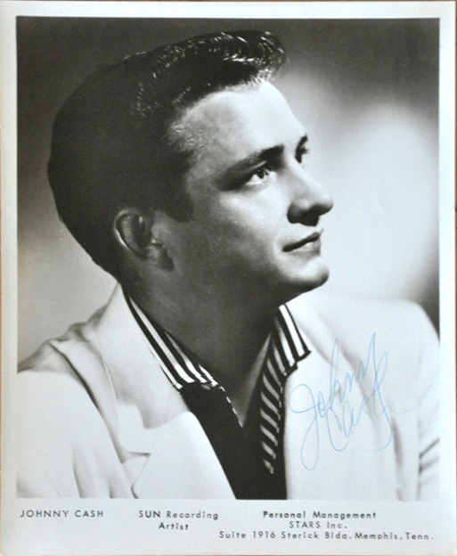 Johnny Cash Sun Records promotional portrait