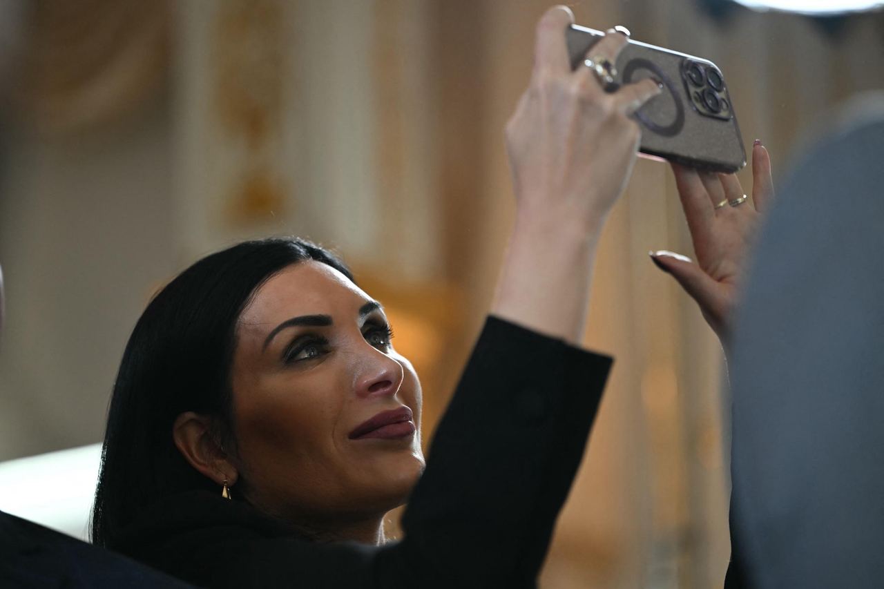 Laura Loomer is perhaps the most unexpected name to surface in speculation over Leavitt's replacement. Trump has reportedly considered the idea before, but her controversial public profile has made her an unlikely choice despite her continued access to his political orbit. | Source: Getty Images
