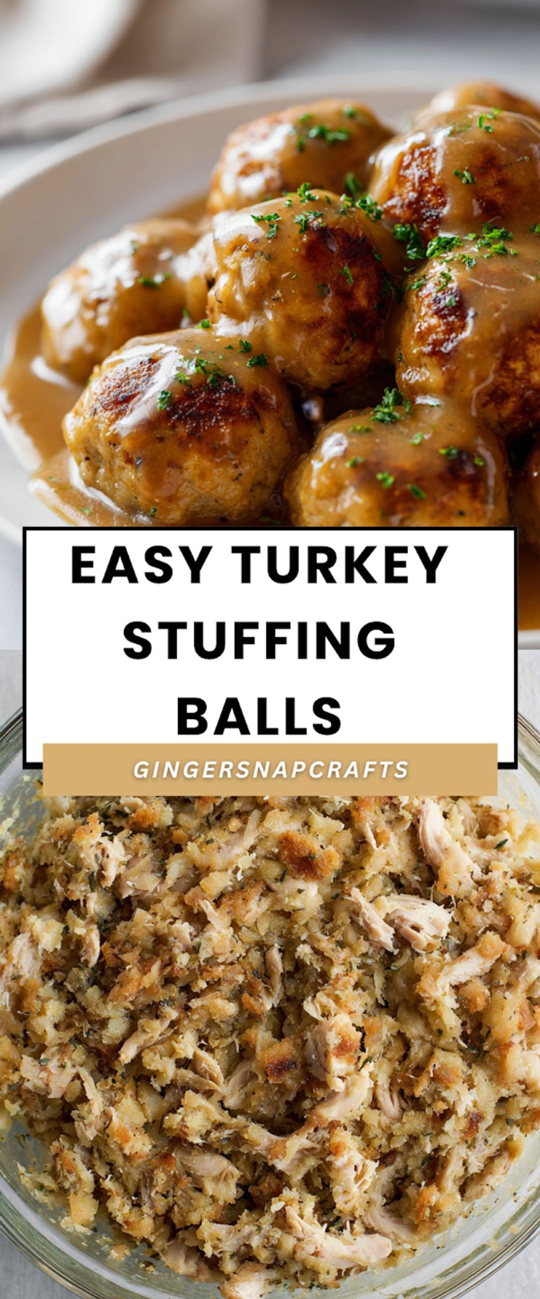 Leftover Turkey Stuffing Balls