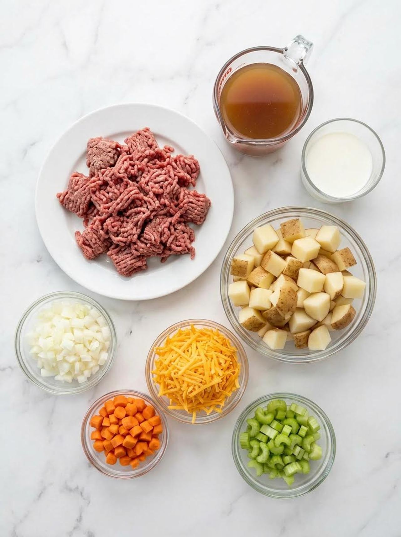 Loaded Cheeseburger Soup