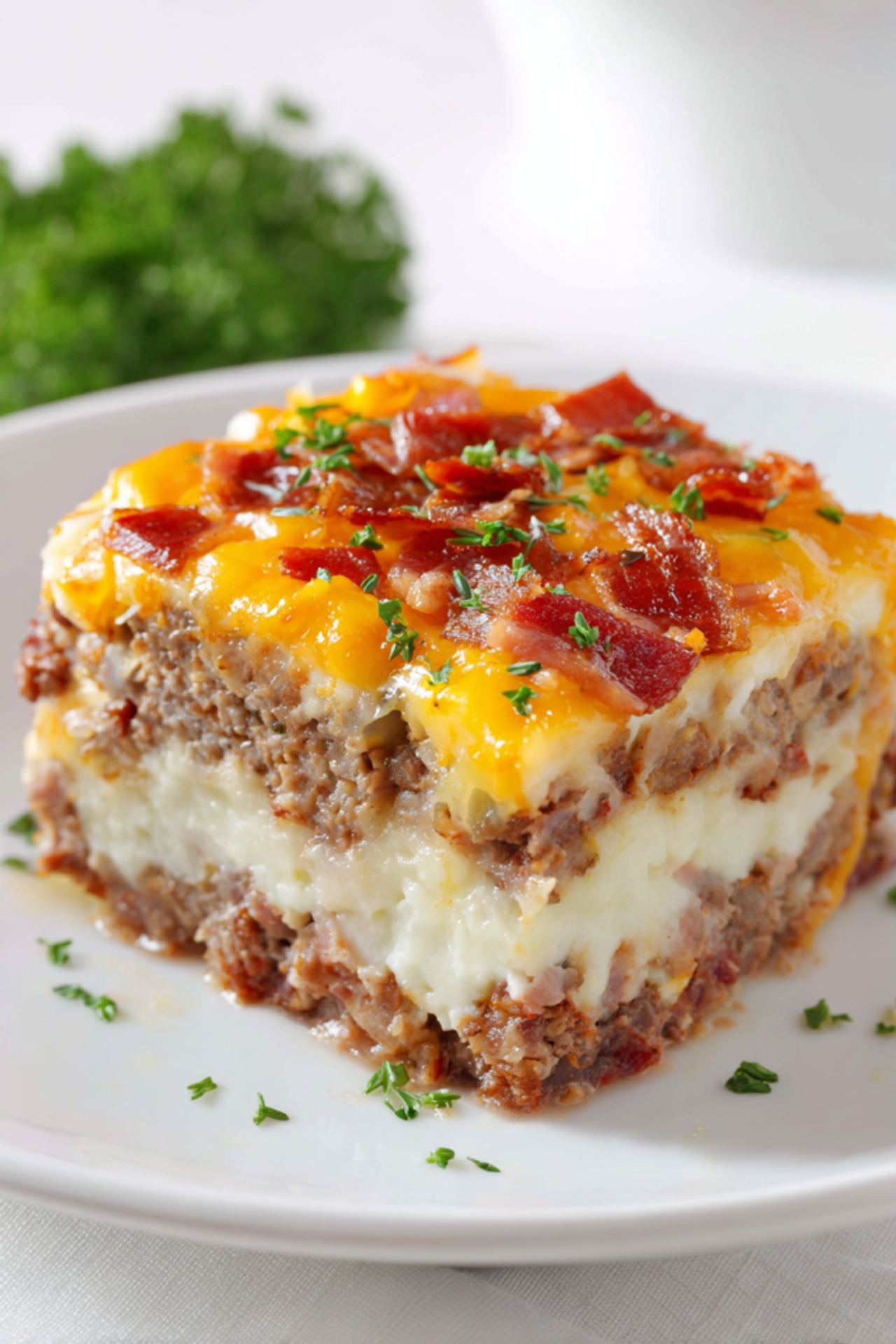 Loaded Potato and Meatloaf Casserole