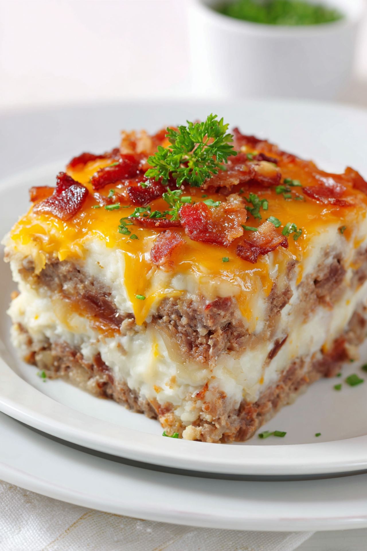 Loaded Potato and Meatloaf Casserole