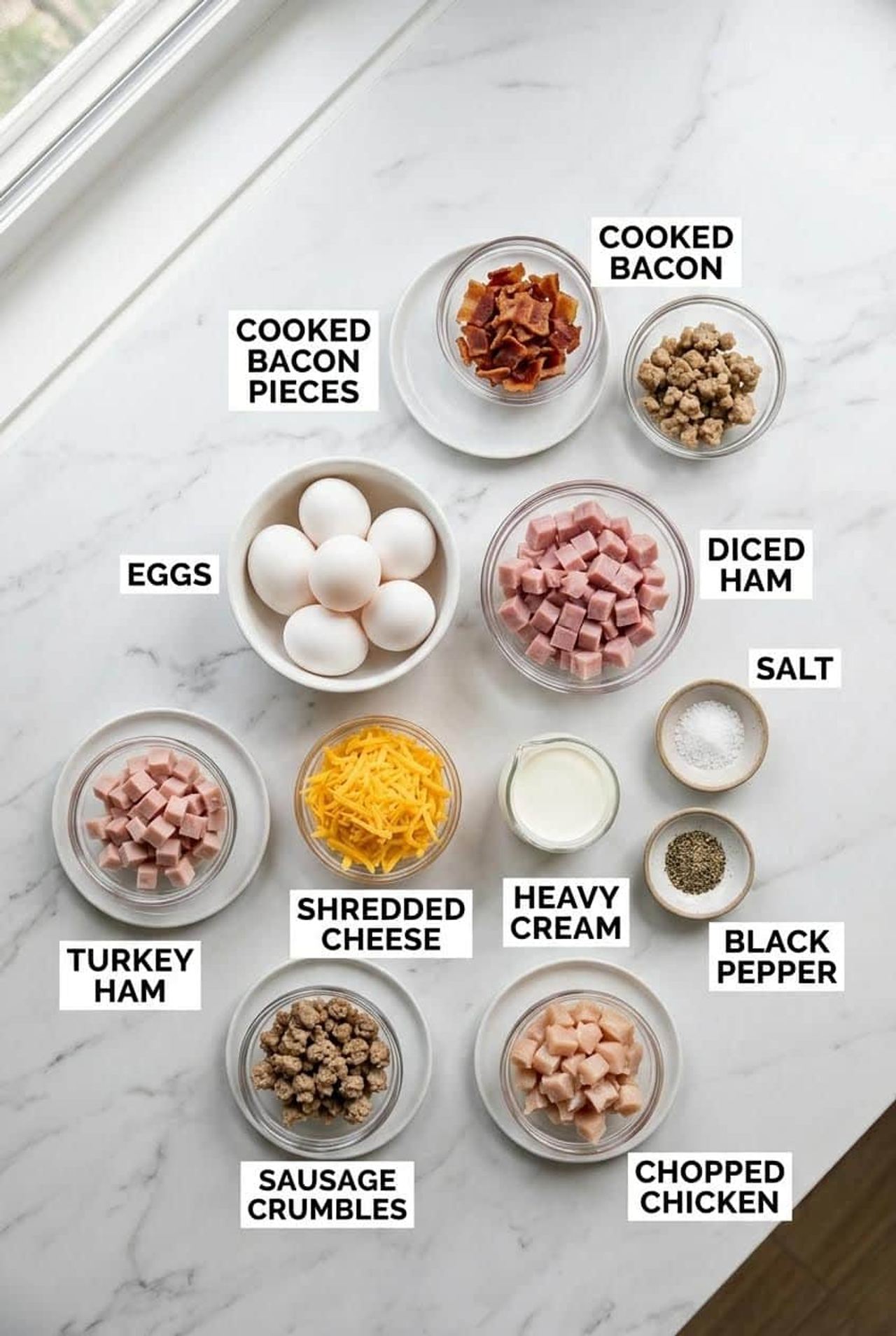 Low-Carb Ham and Cheese Egg Bakes