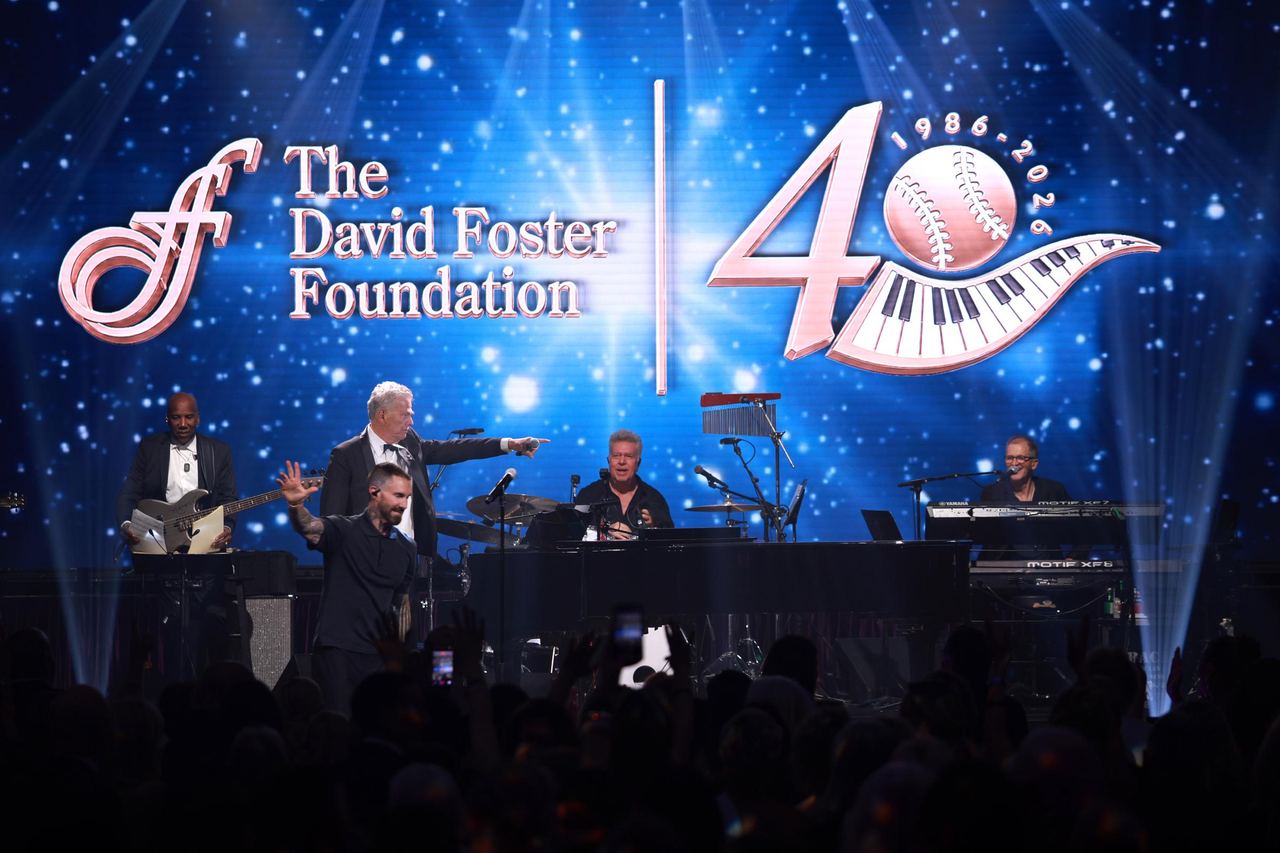 Adam Levine and David Foster joined many other stars to support the meaningful charity. On this occasion, they performed at the David Foster Foundation 40th Anniversary Celebration on August 7, 2026, in Victoria, British Columbia. | Source: Getty Images