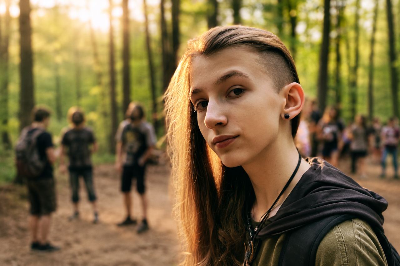 A girl with part of her head shaved | Source: AmoMama