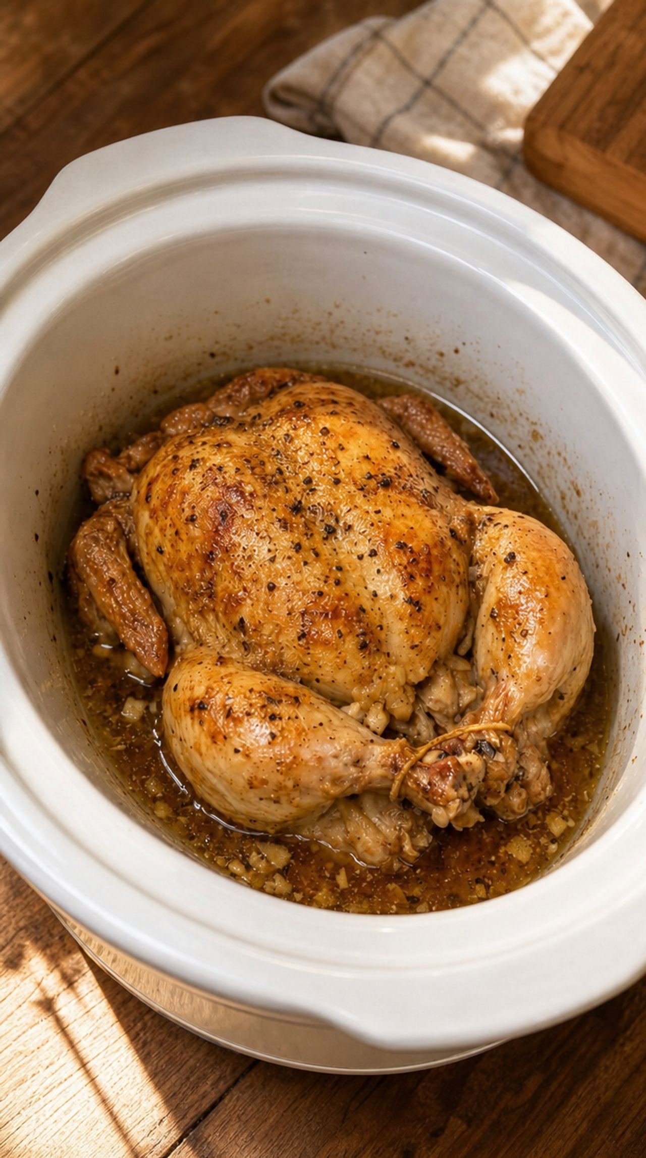 My Amish neighbor showed me this method for Sunday dinner. Just 3 ingredients cooked low a