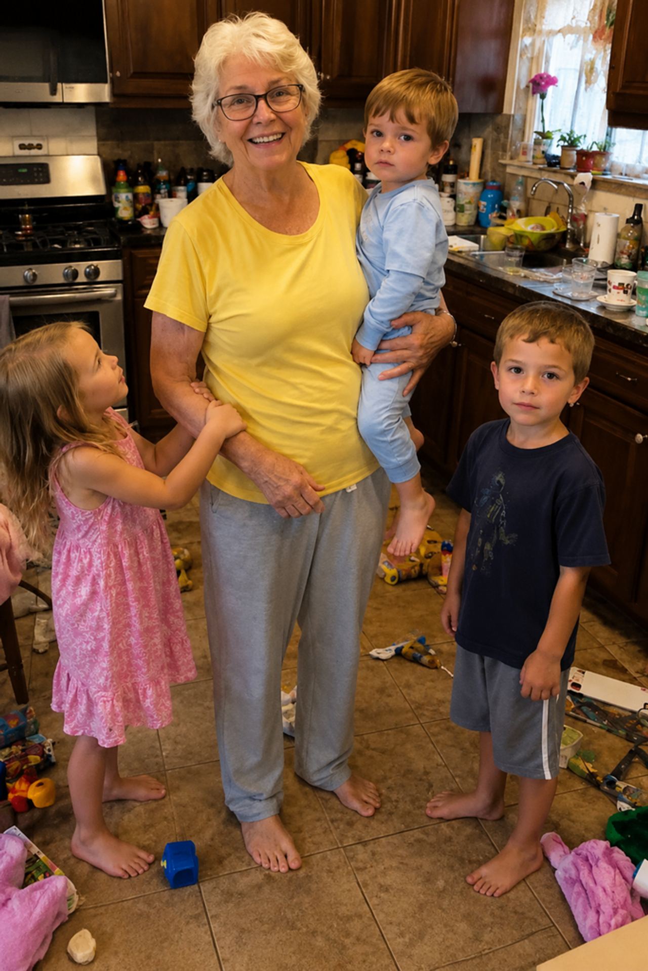 My SIL kept dumping her three young kids on my mom because "she's retired anyway and has n